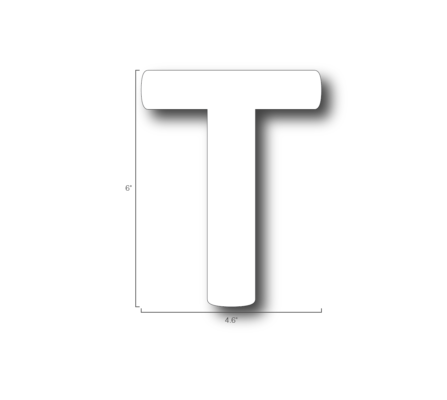Alphabet Single Letters- T