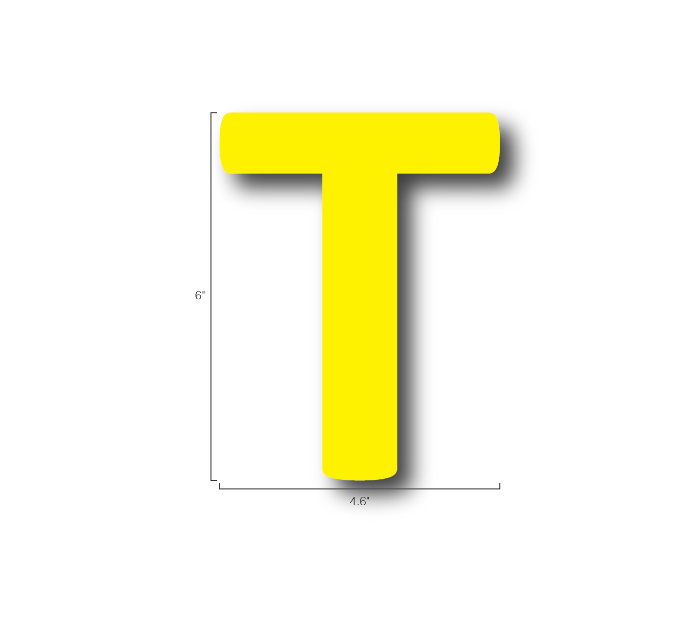 Alphabet Single Letters- T