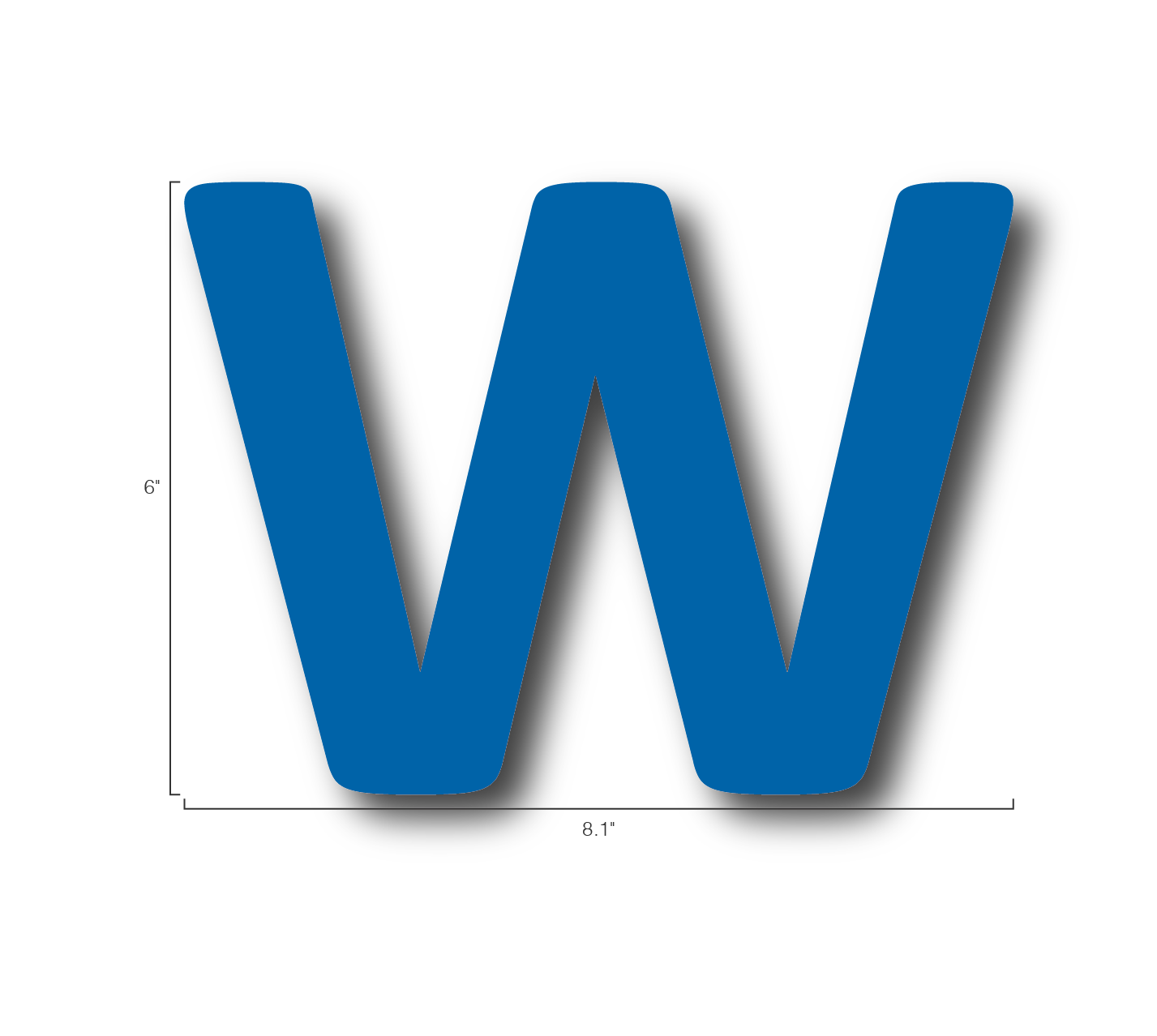 Alphabet Single Letters- W