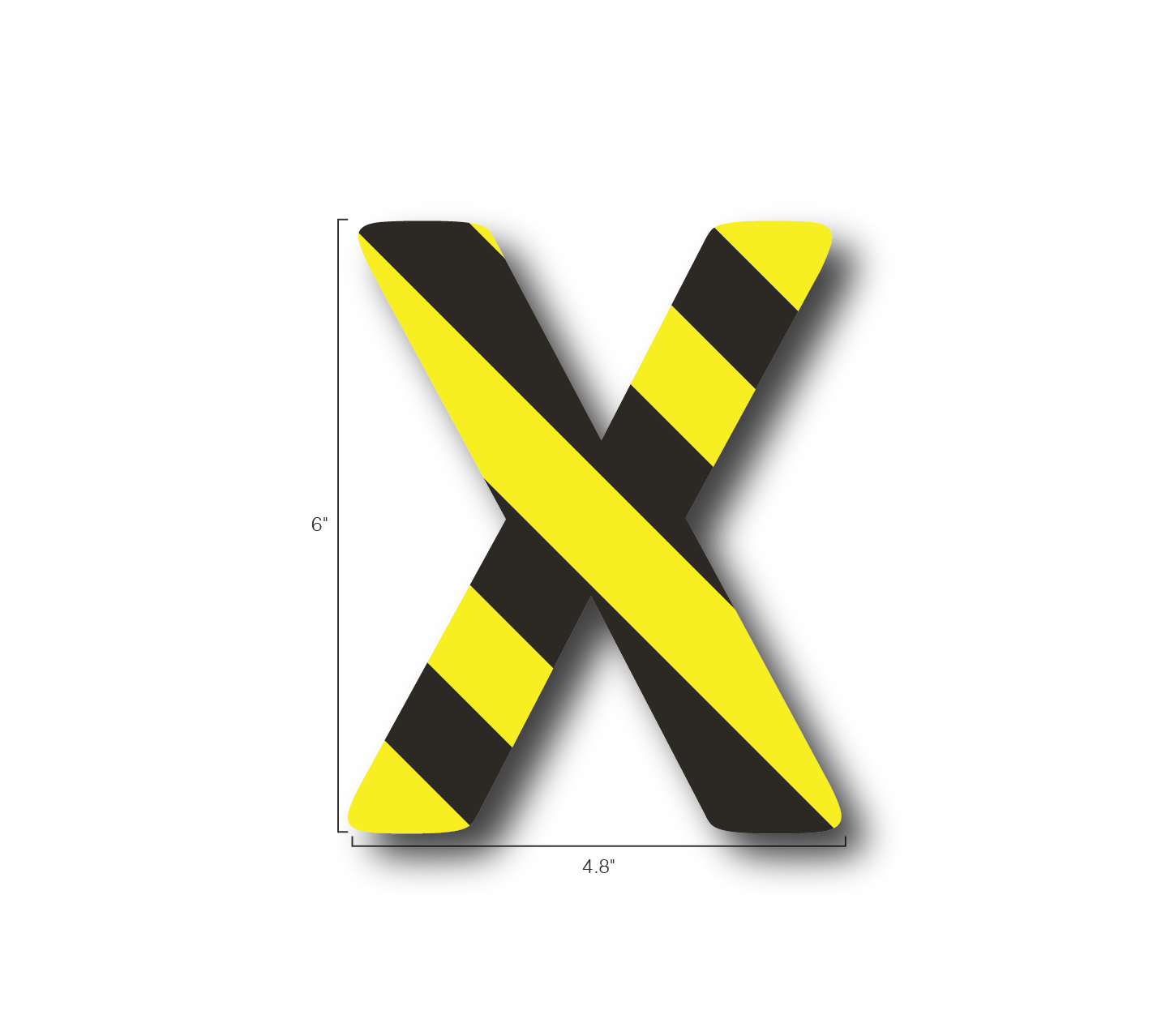 Alphabet Single Letters- X
