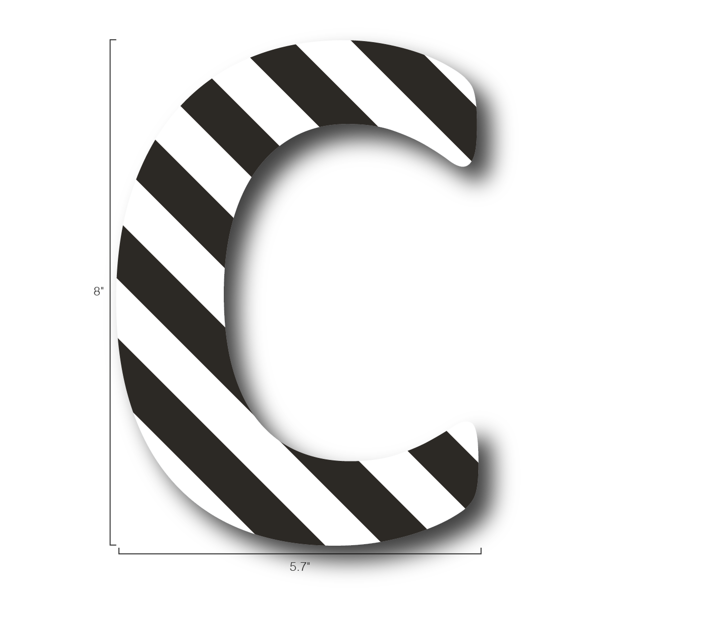 Alphabet Single Letters- C