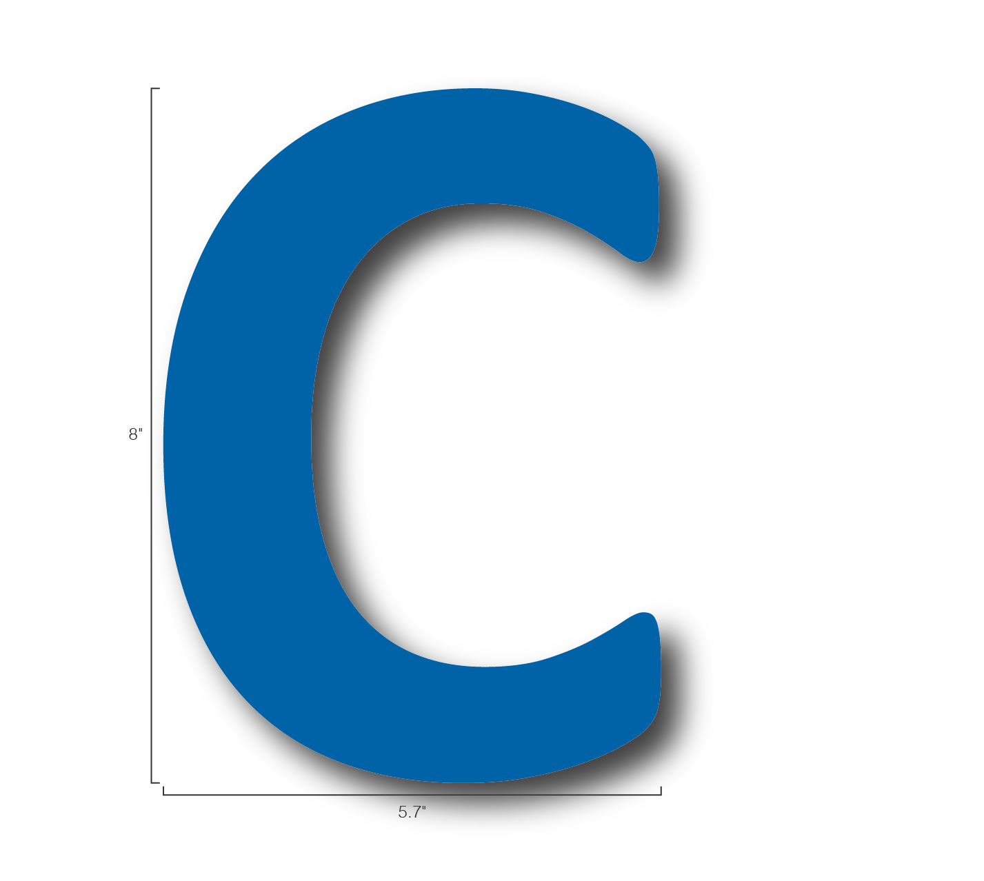 Alphabet Single Letters- C