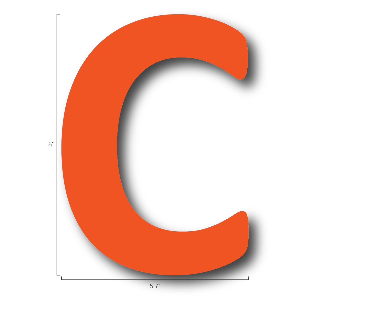Alphabet Single Letters- C