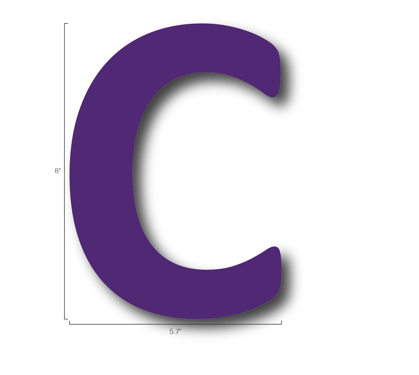 Alphabet Single Letters- C