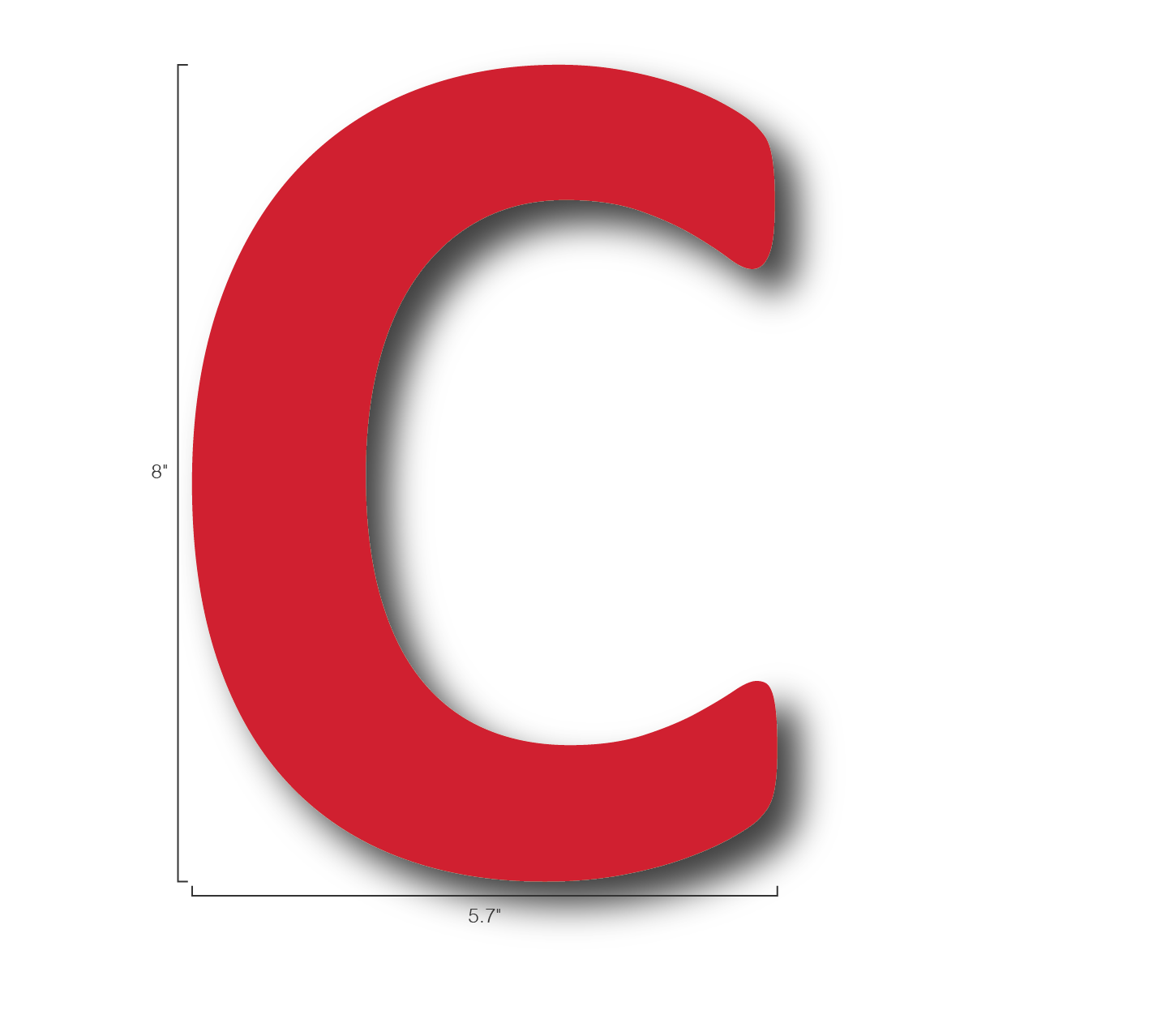 Alphabet Single Letters- C
