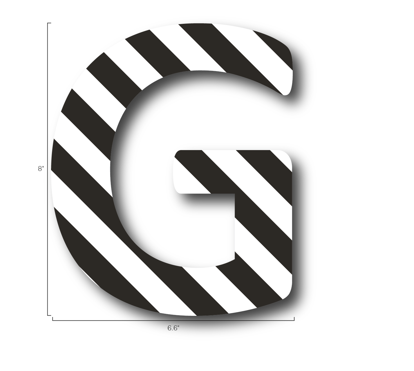 Alphabet Single Letters- G