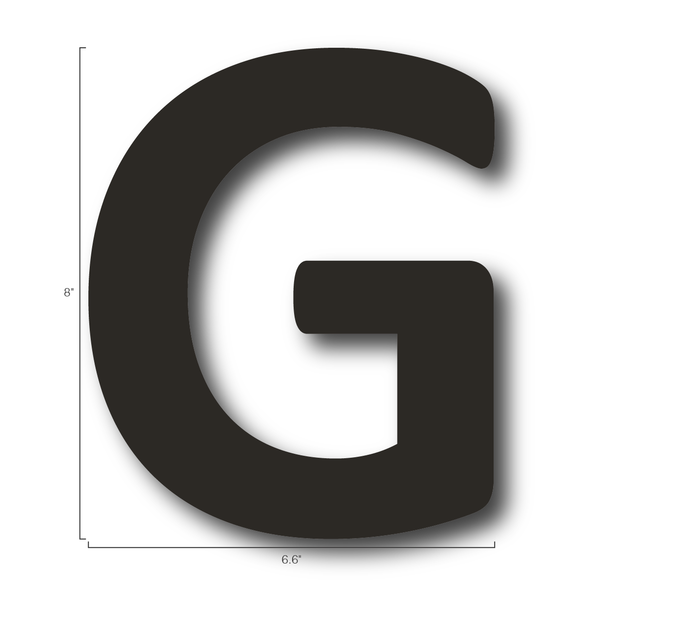 Alphabet Single Letters- G