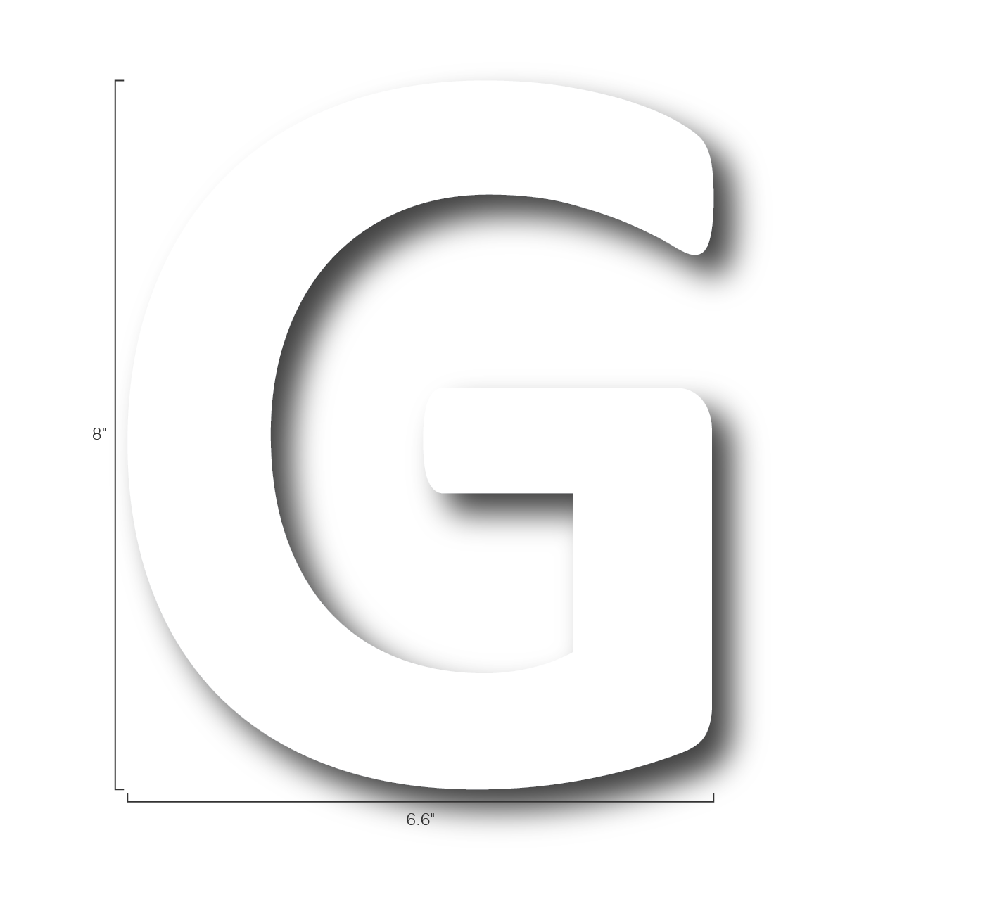 Alphabet Single Letters- G