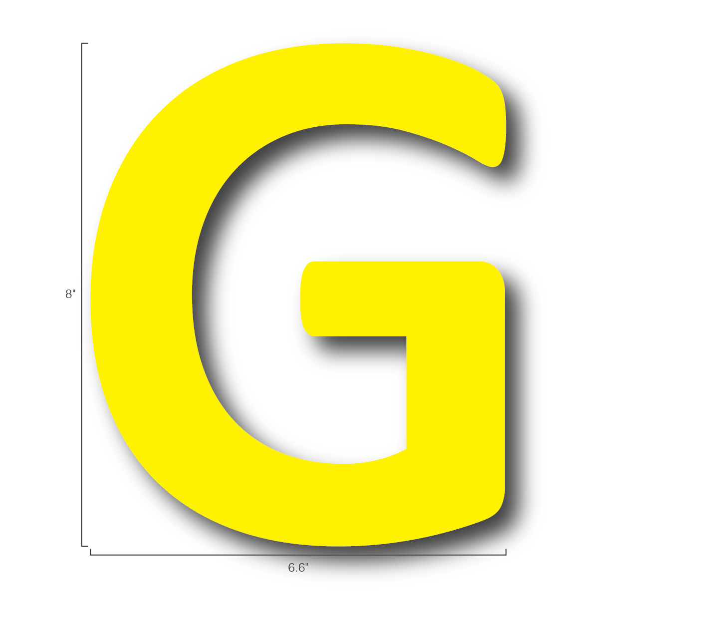 Alphabet Single Letters- G