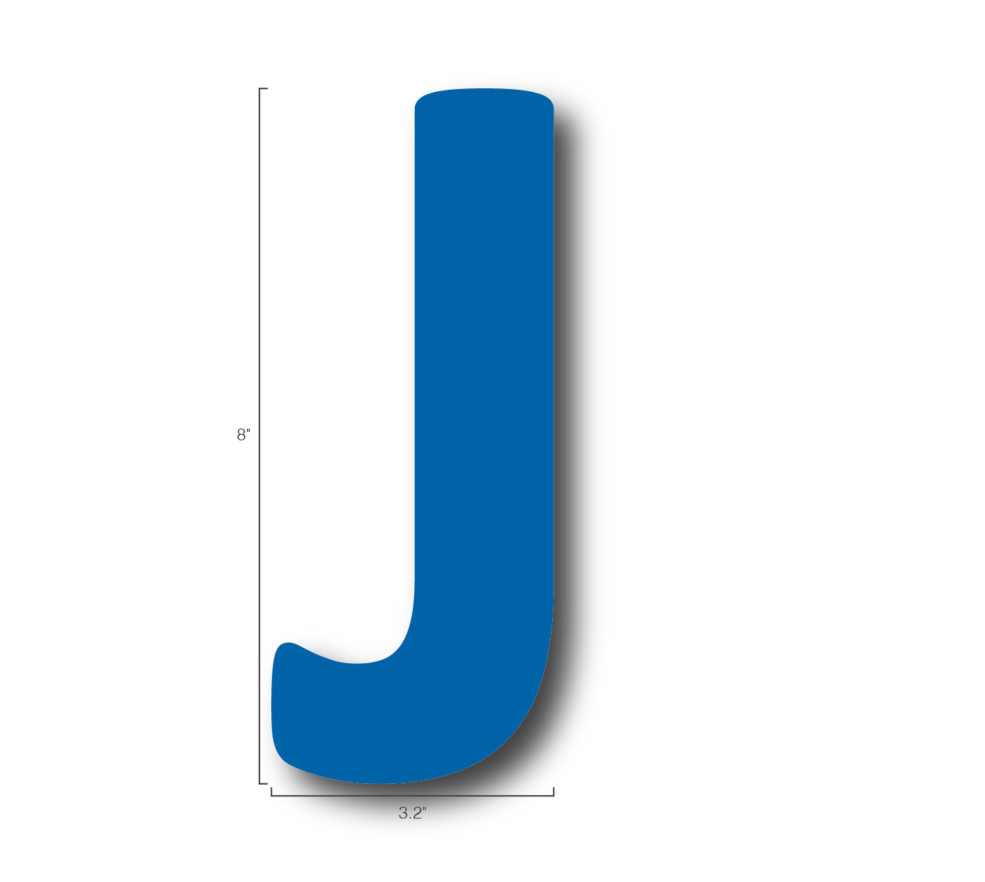 Alphabet Single Letters- J
