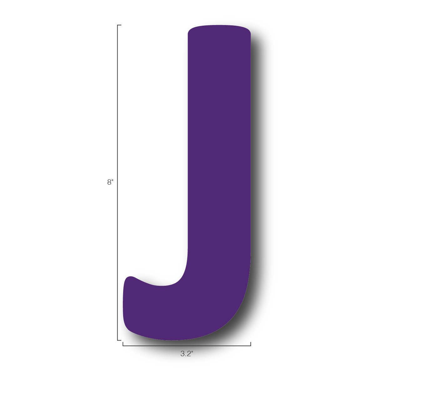 Alphabet Single Letters- J