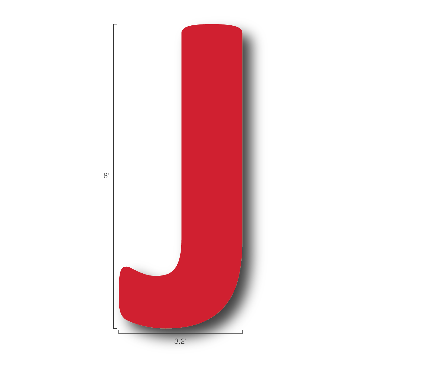 Alphabet Single Letters- J
