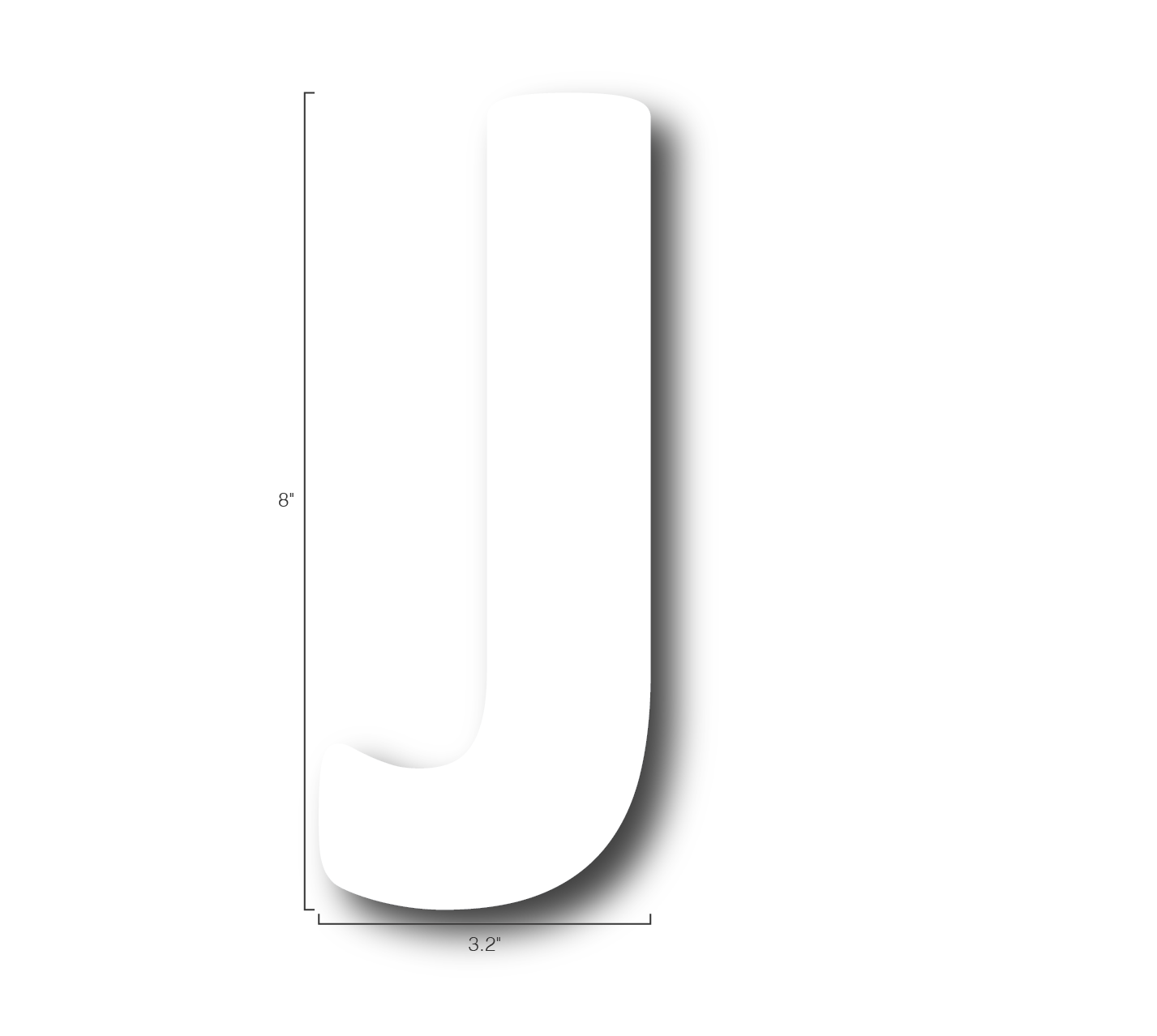 Alphabet Single Letters- J