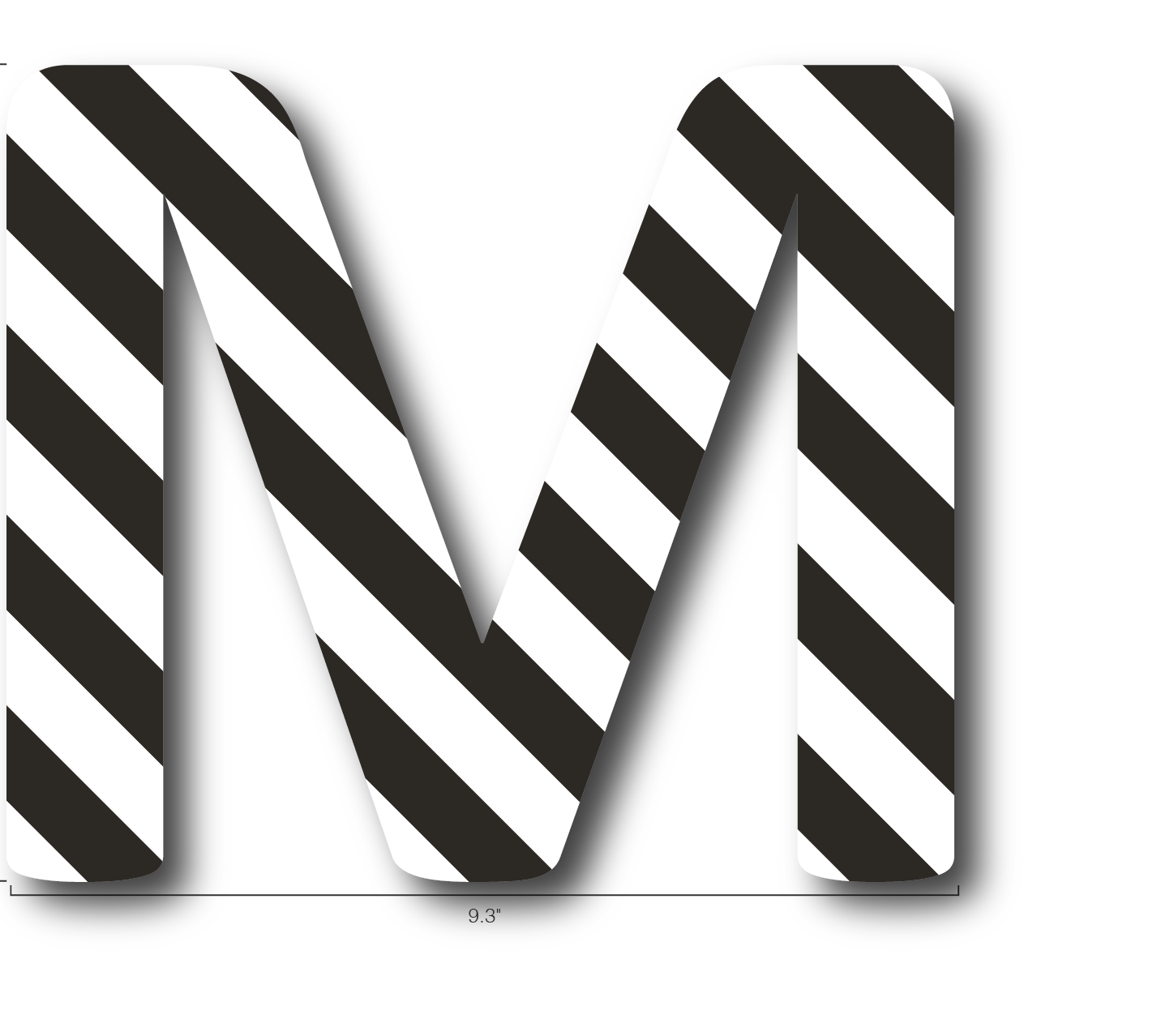 Alphabet Single Letters- M
