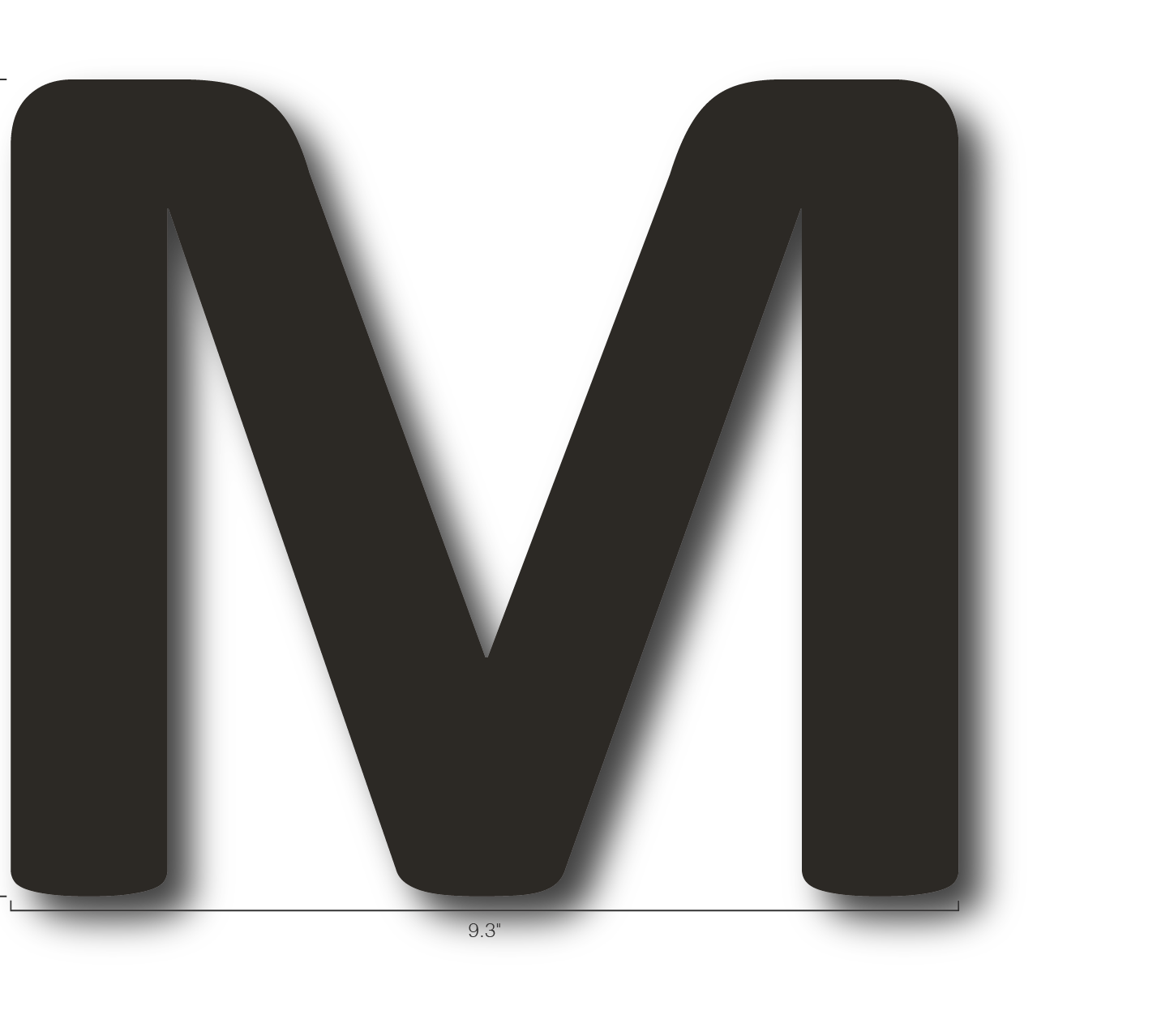 Alphabet Single Letters- M
