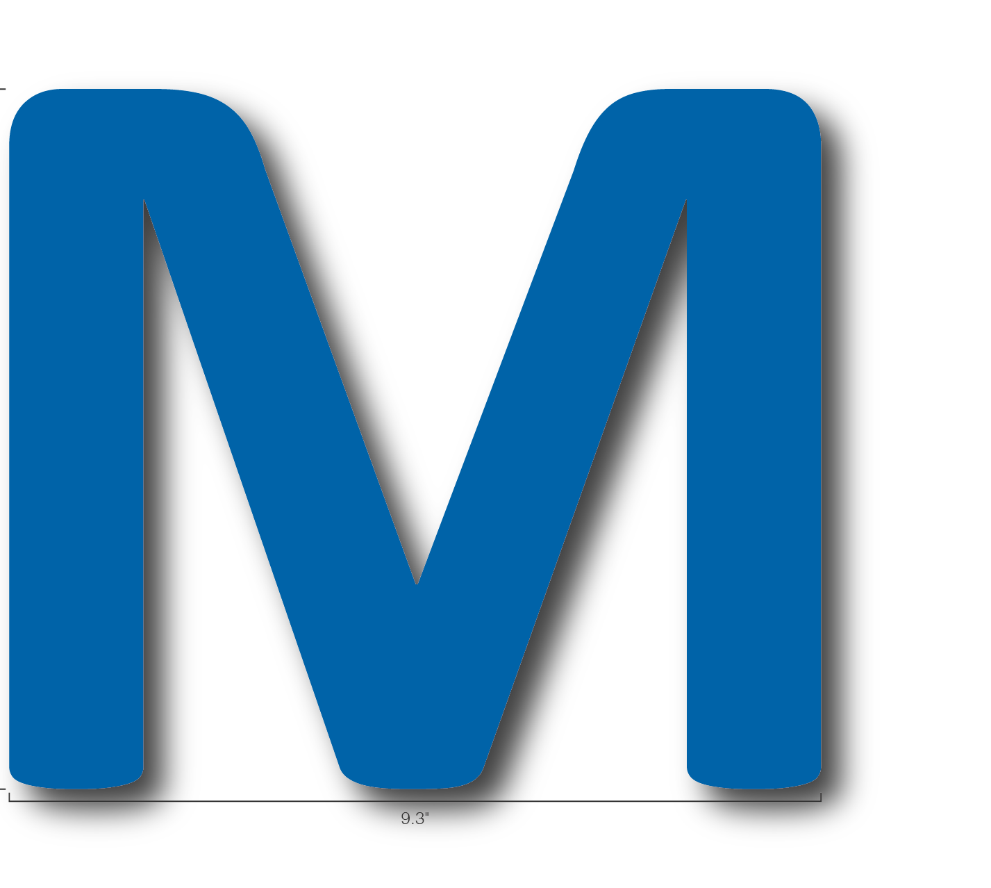 Alphabet Single Letters- M