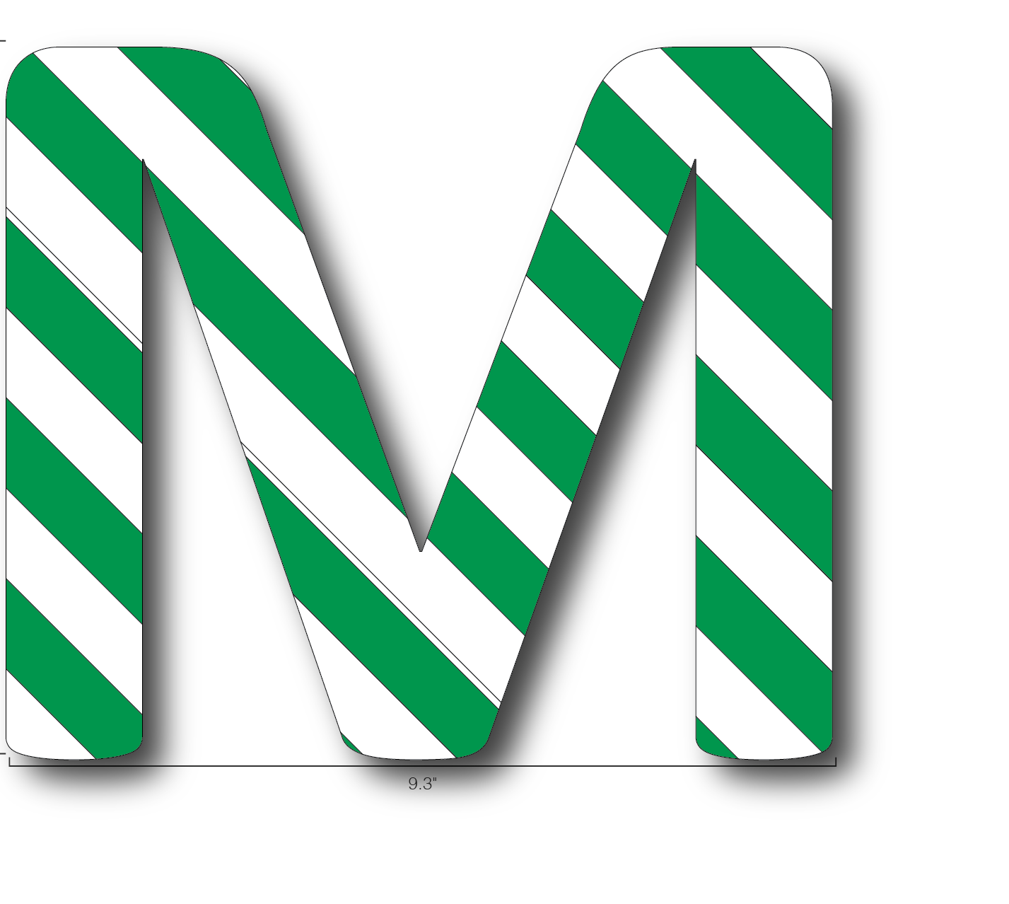 Alphabet Single Letters- M