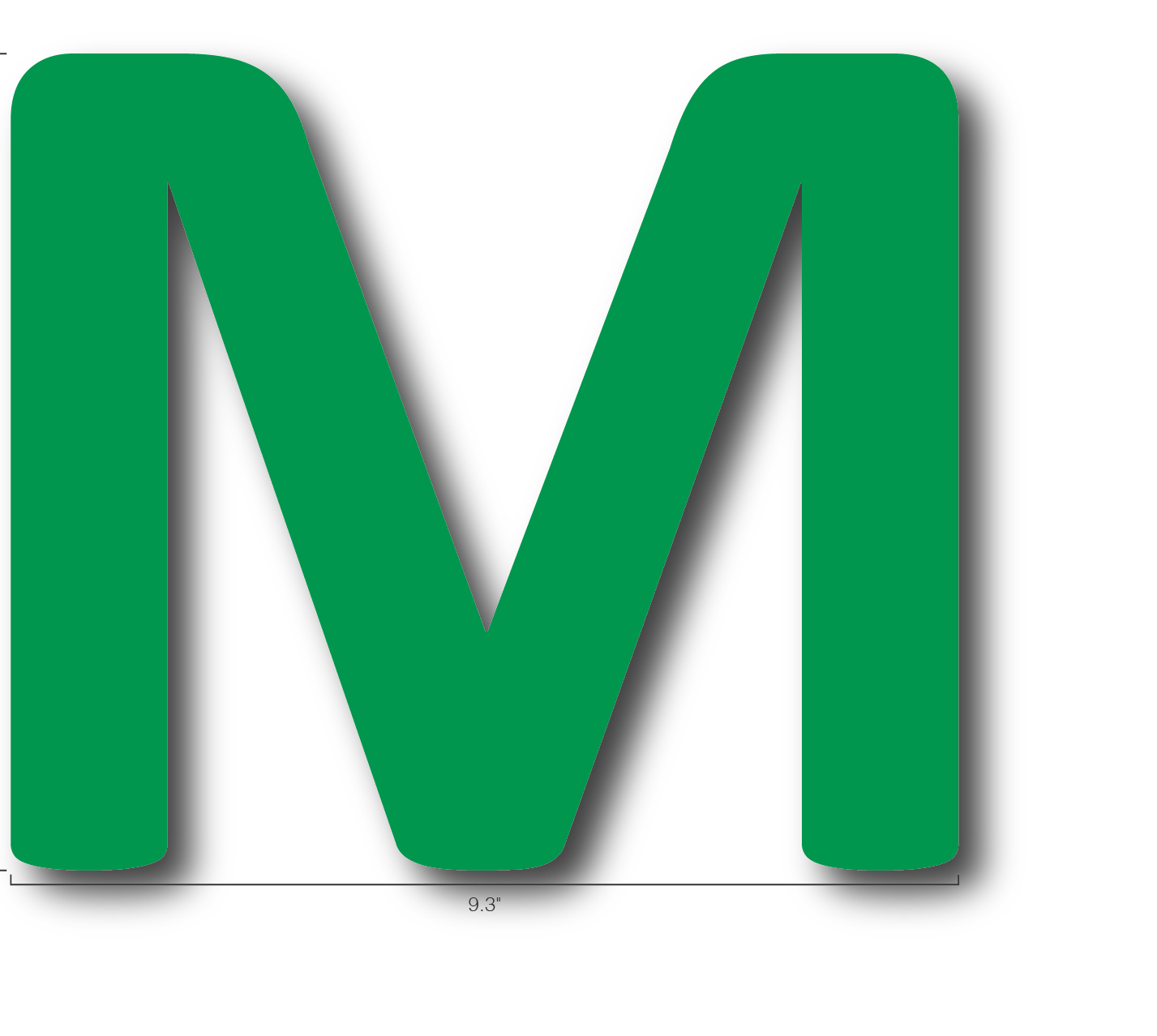Alphabet Single Letters- M