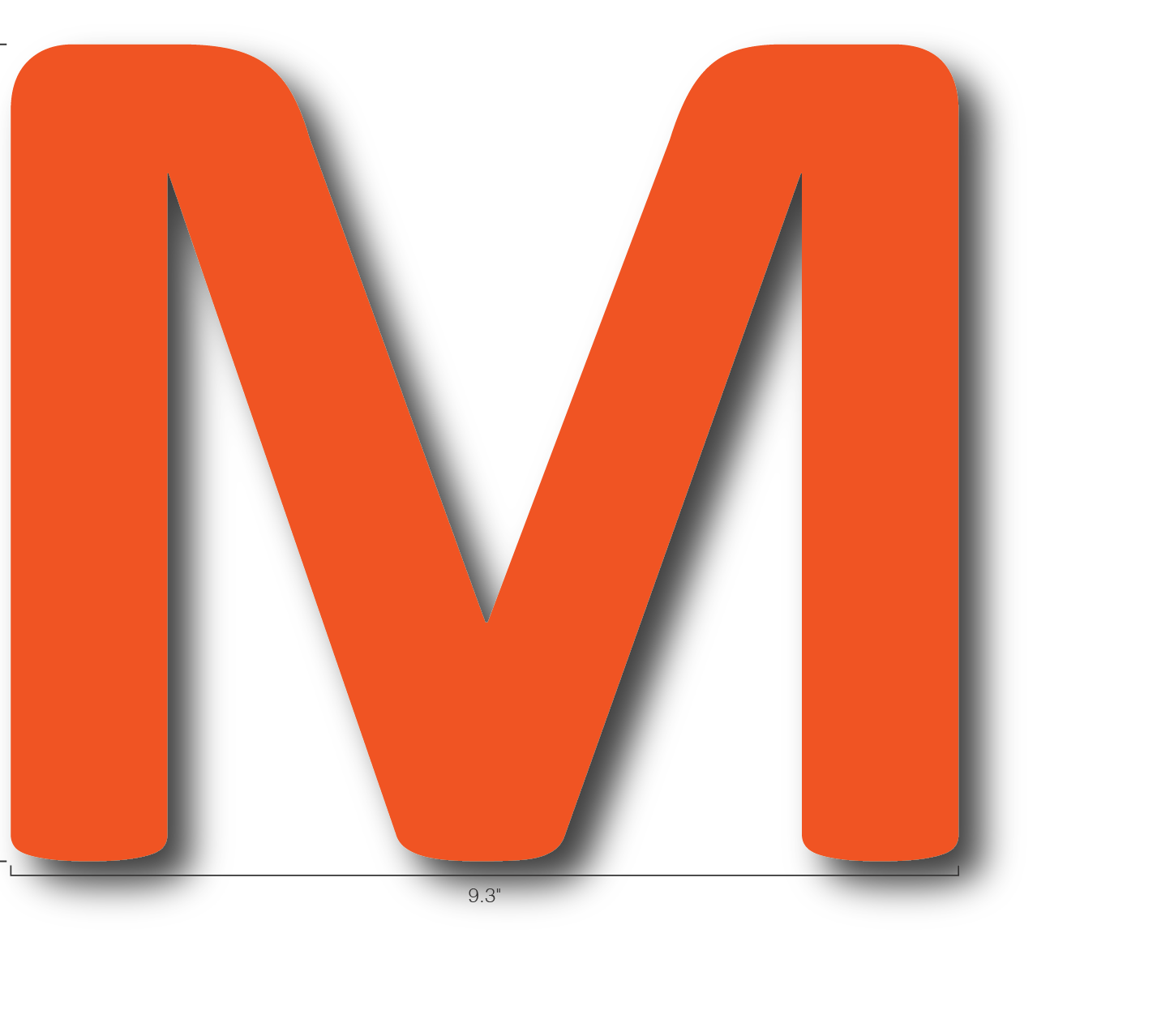 Alphabet Single Letters- M