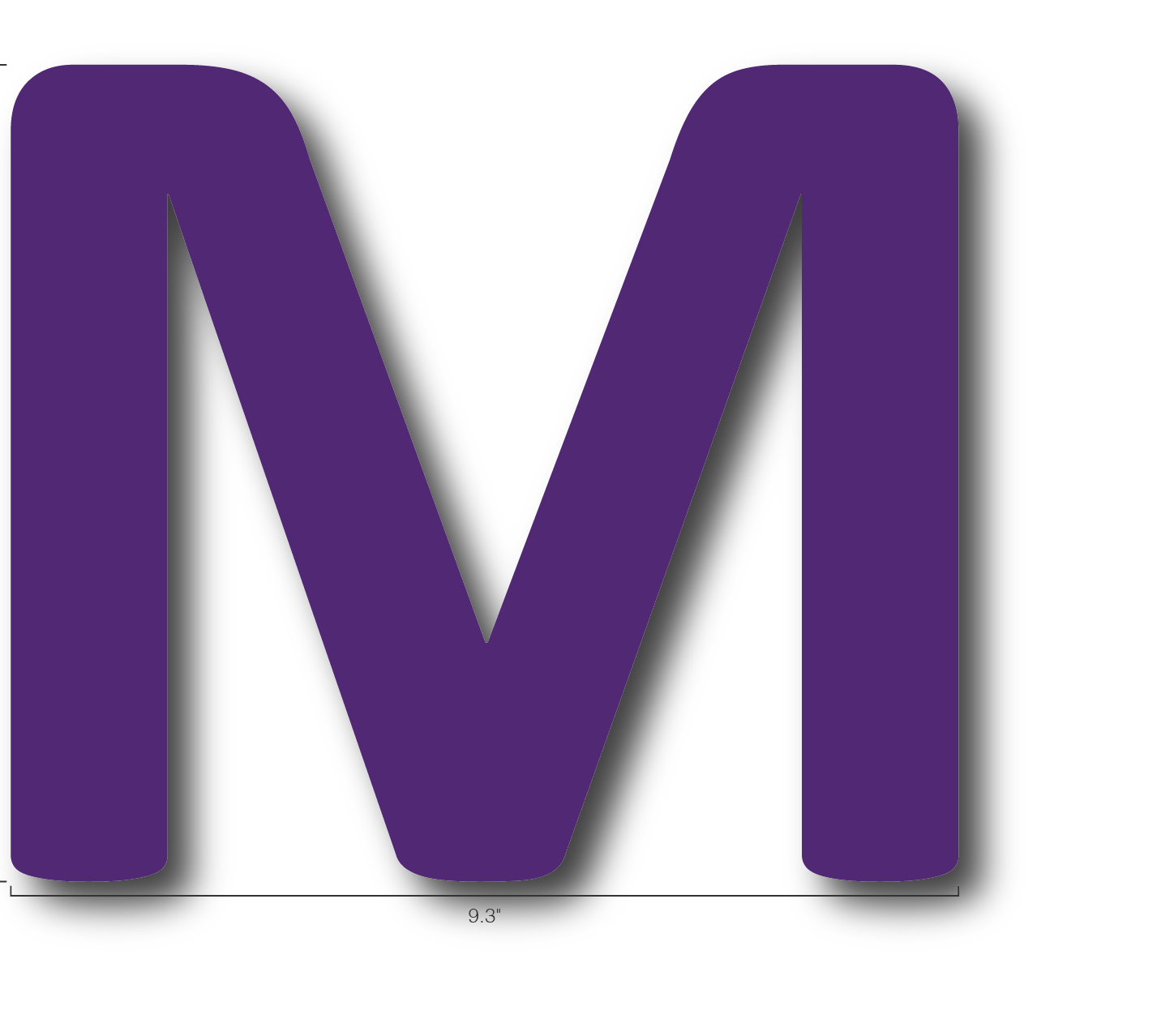 Alphabet Single Letters- M