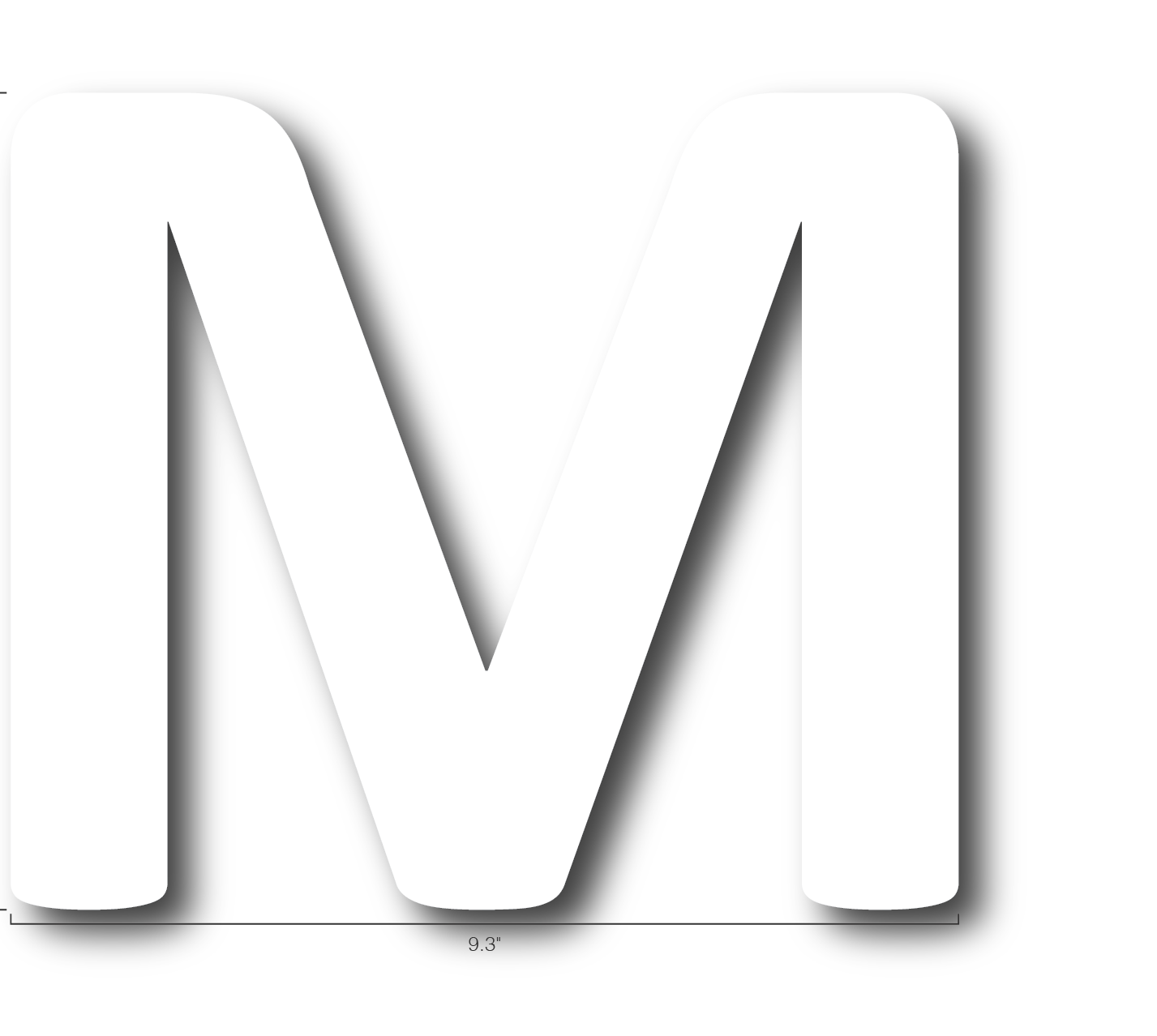 Alphabet Single Letters- M