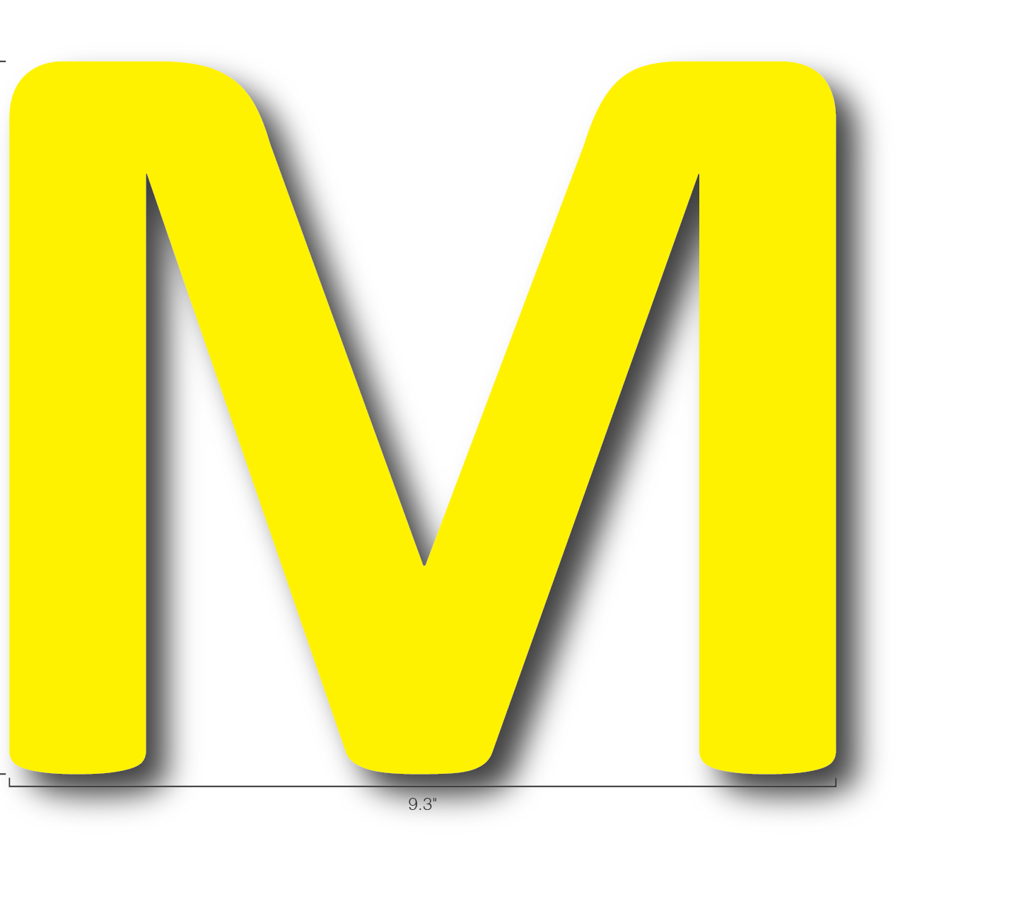 Alphabet Single Letters- M