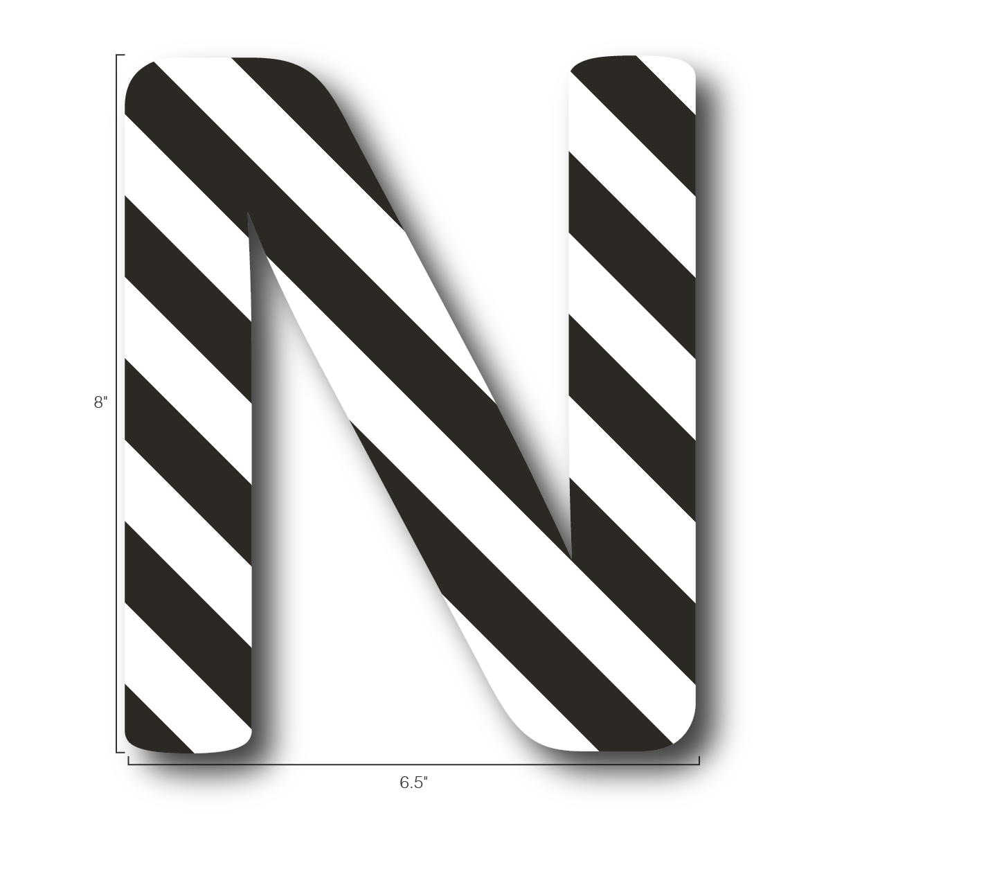 Alphabet Single Letters- N