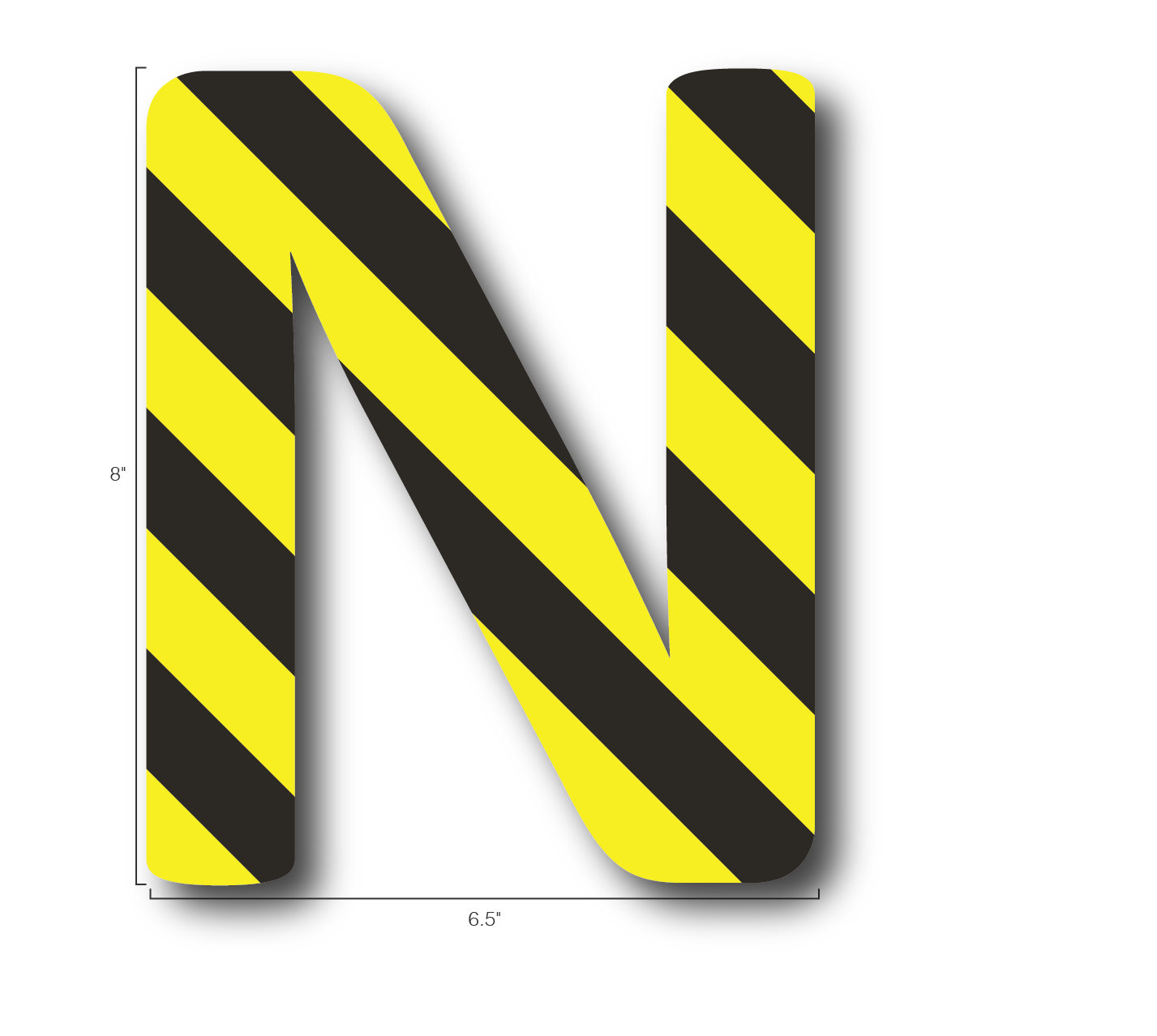 Alphabet Single Letters- N
