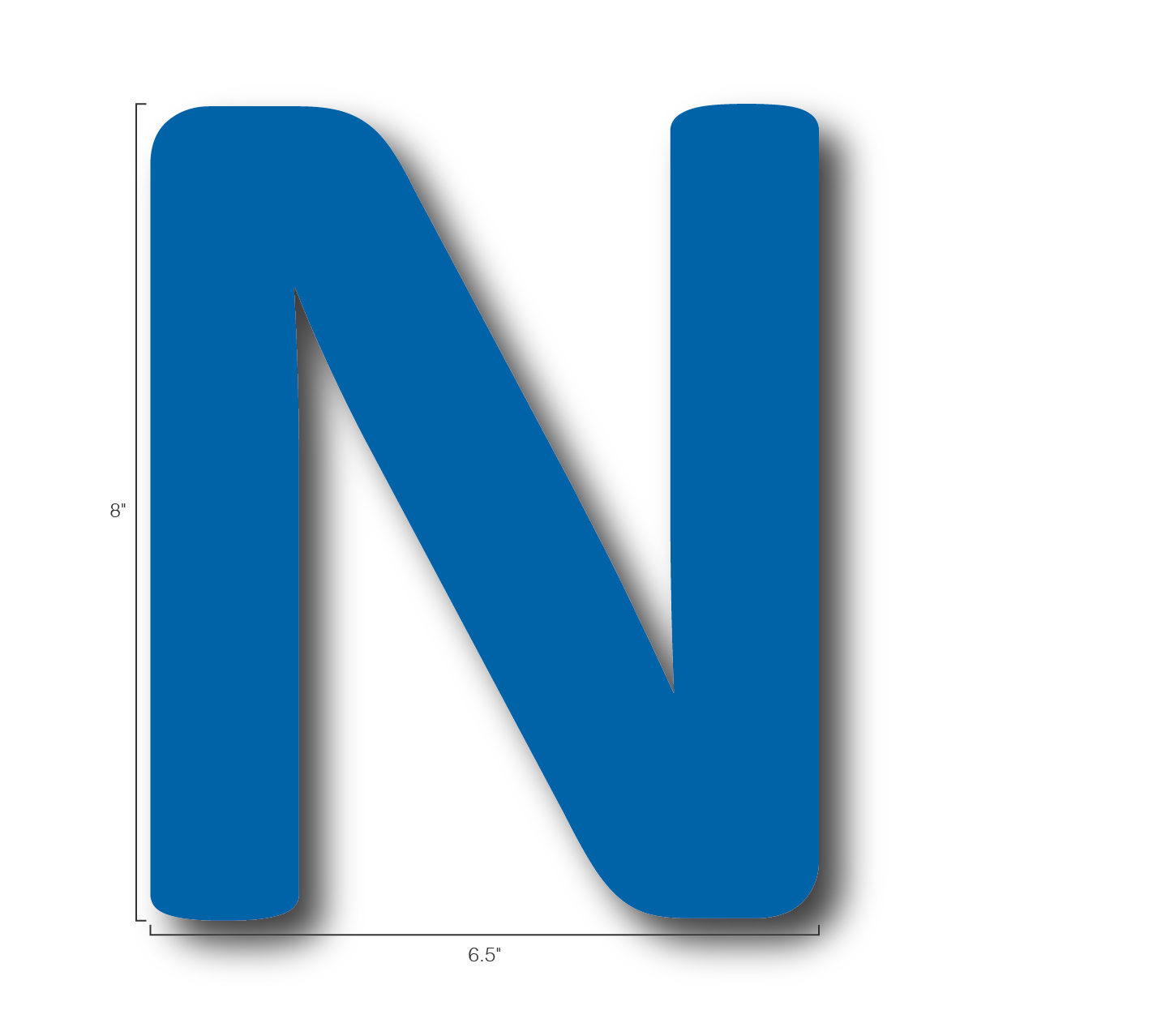 Alphabet Single Letters- N