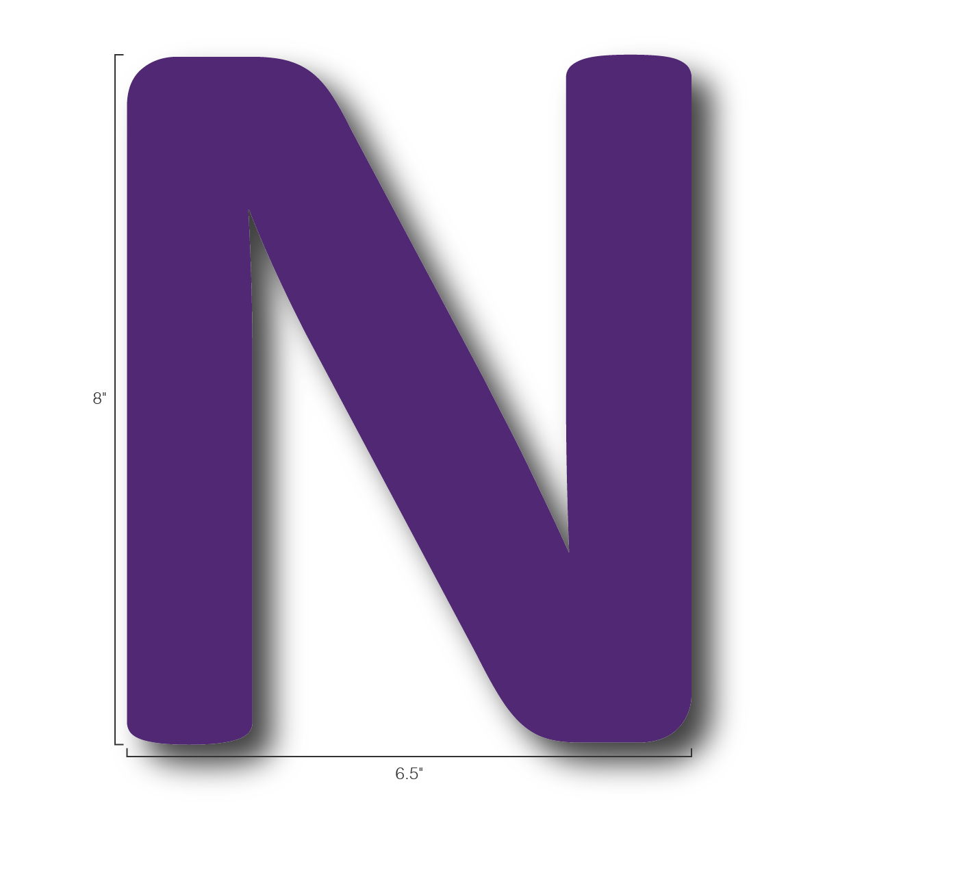 Alphabet Single Letters- N