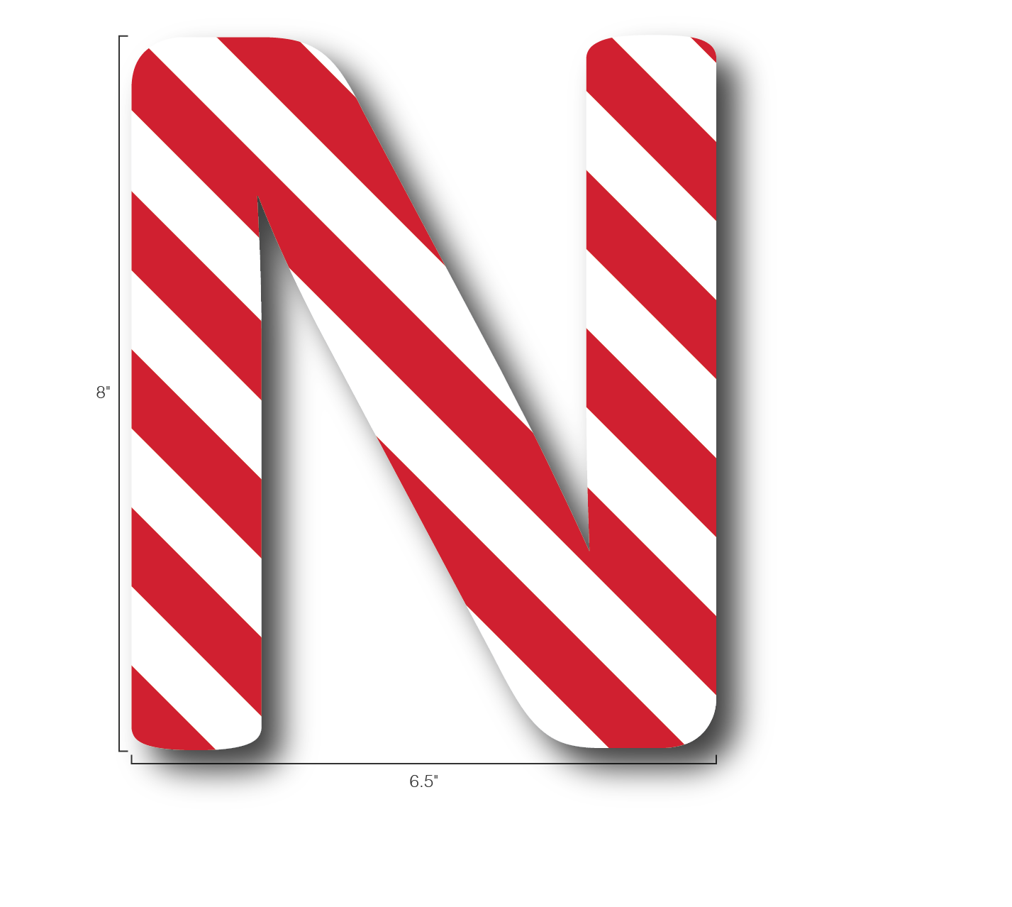 Alphabet Single Letters- N
