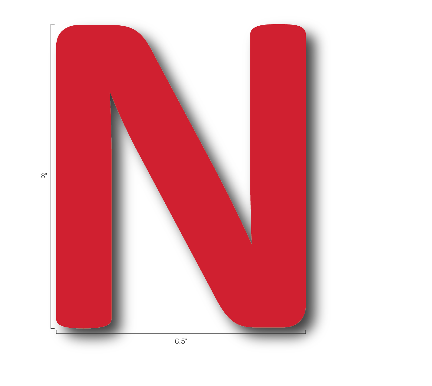 Alphabet Single Letters- N