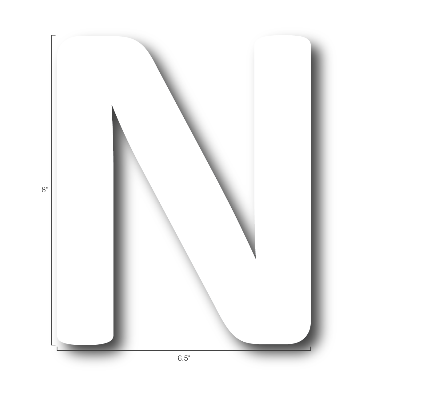 Alphabet Single Letters- N