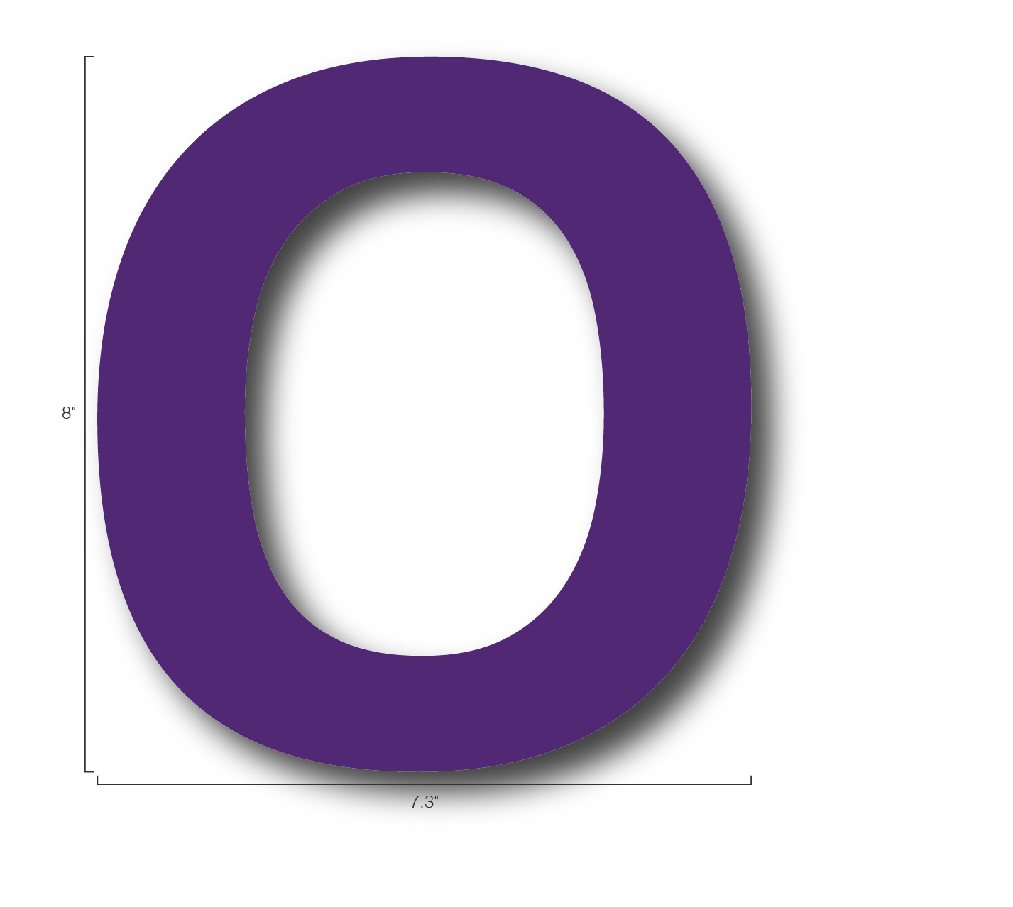 Alphabet Single Letters- O