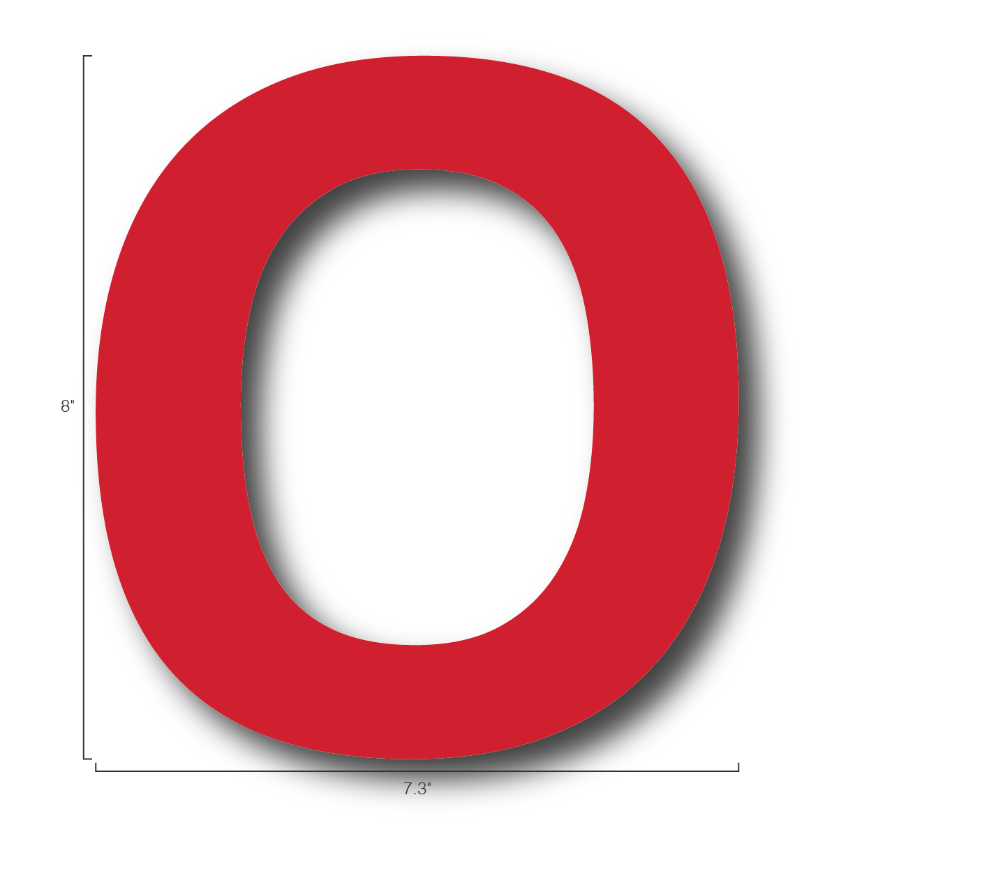 Alphabet Single Letters- O