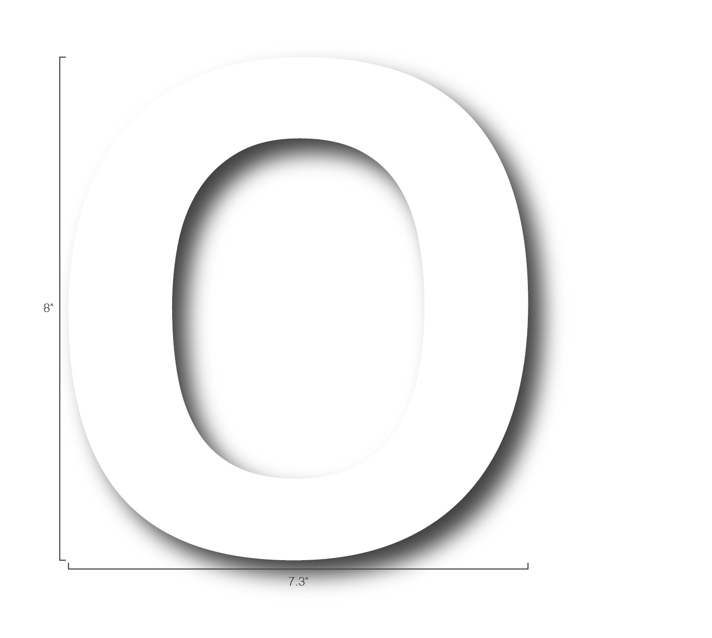 Alphabet Single Letters- O