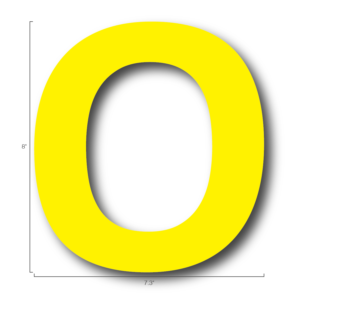 Alphabet Single Letters- O