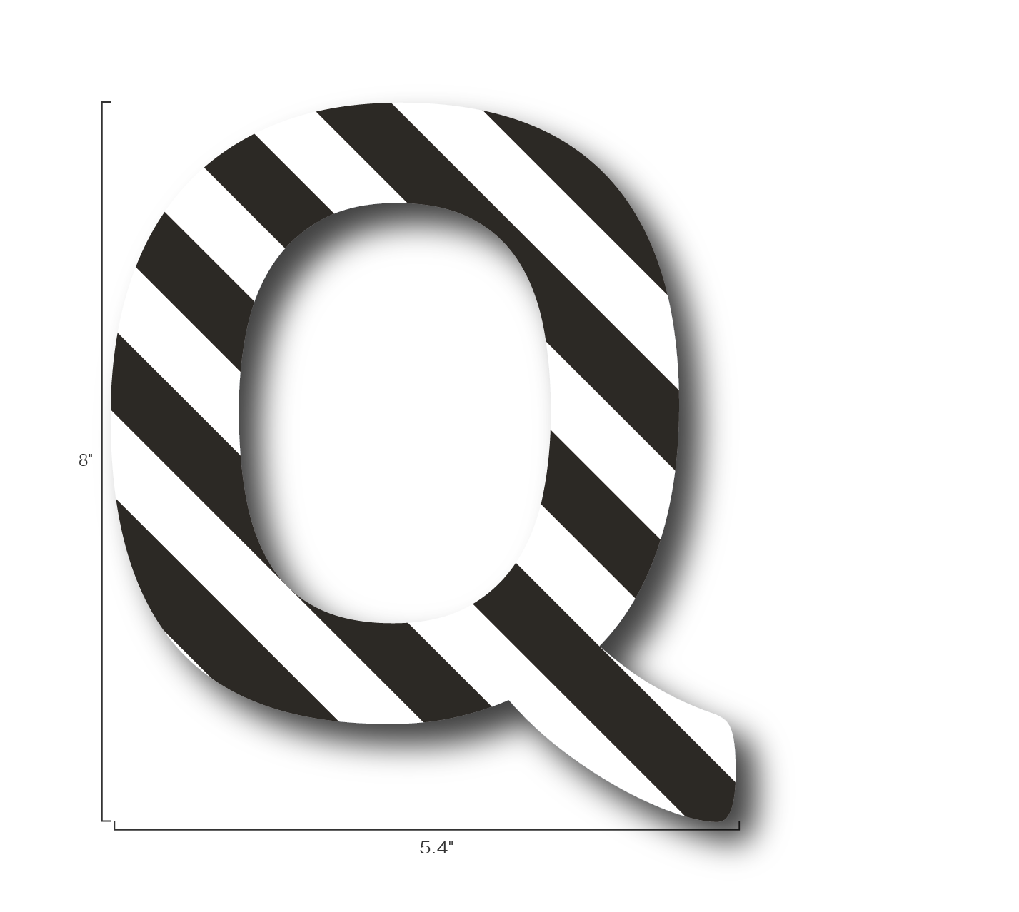 Alphabet Single Letters- Q