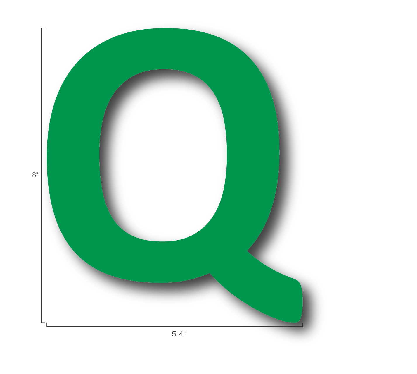 Alphabet Single Letters- Q