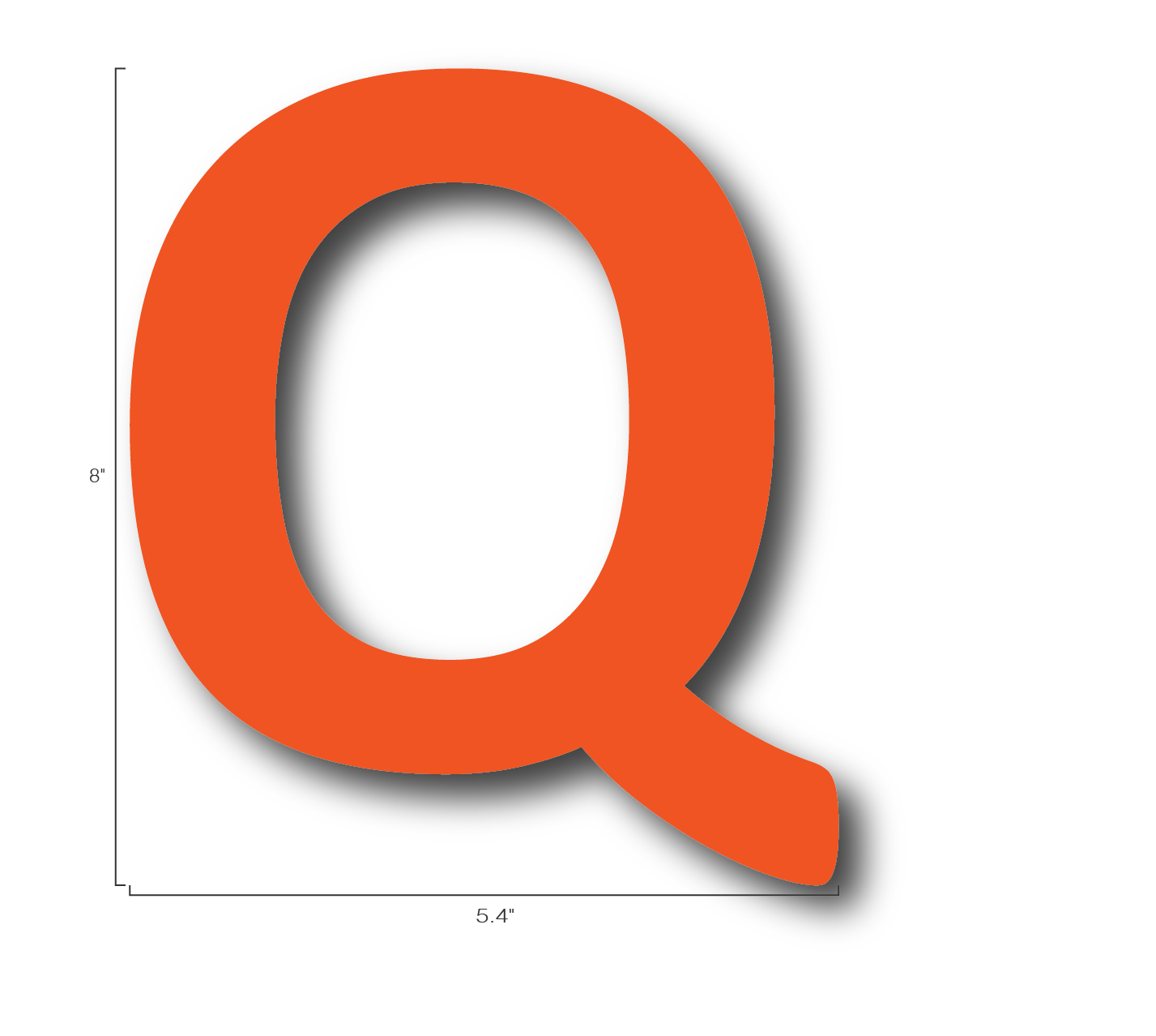 Alphabet Single Letters- Q