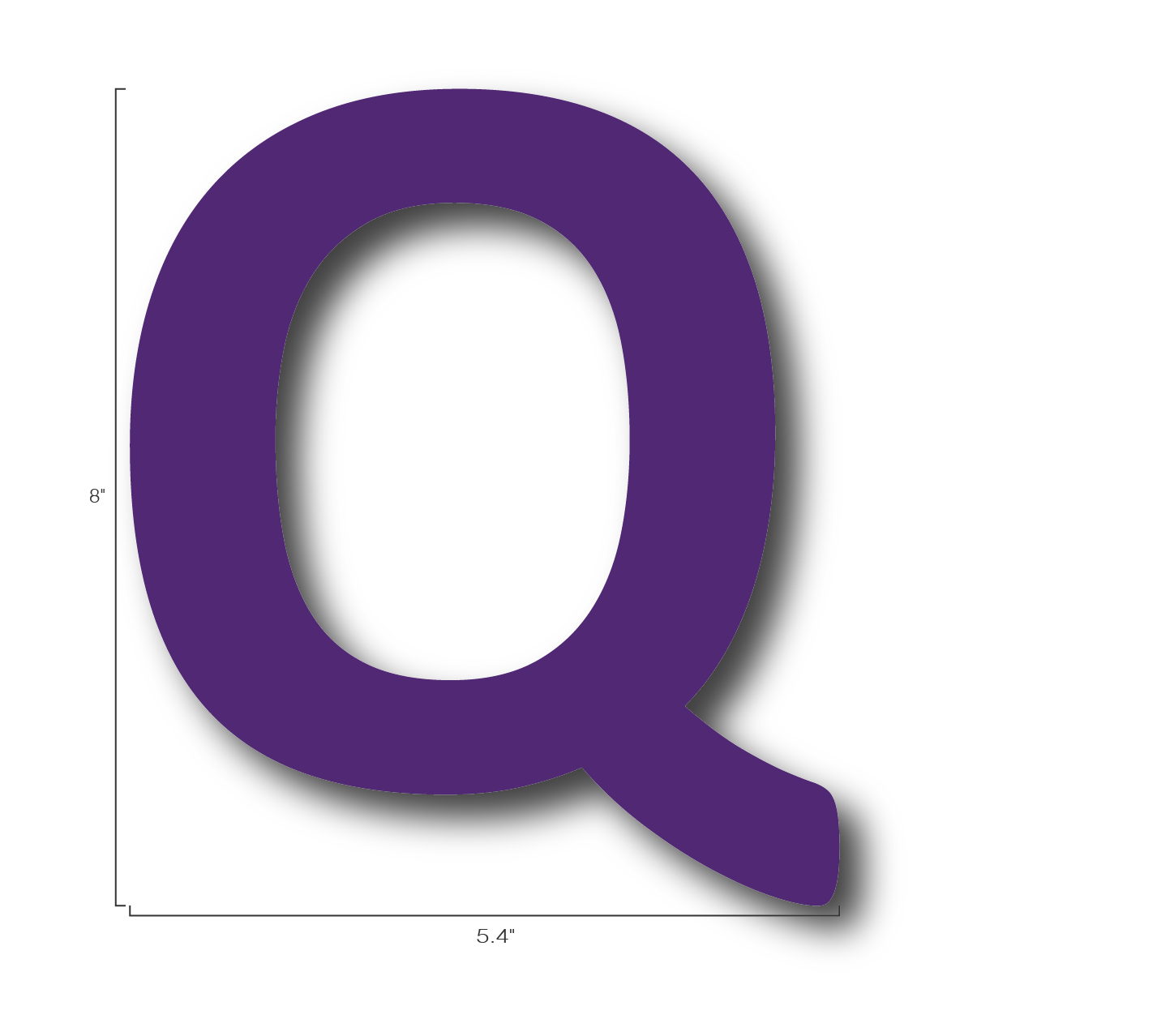 Alphabet Single Letters- Q