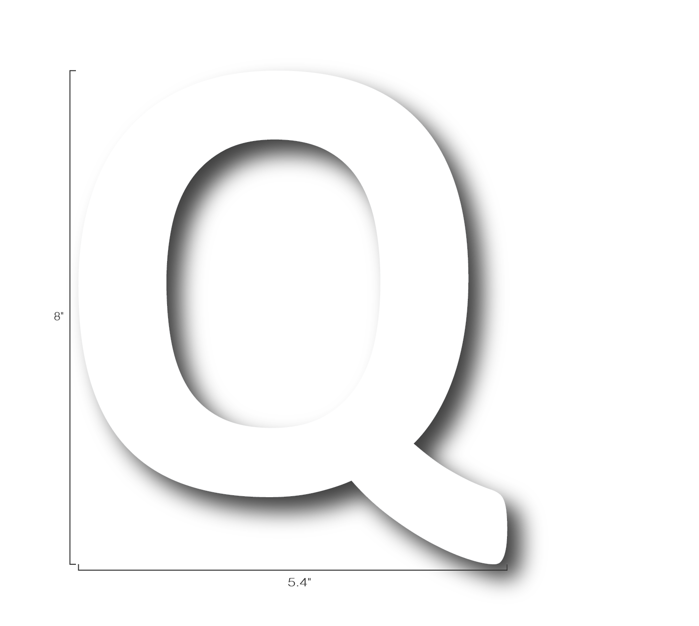 Alphabet Single Letters- Q