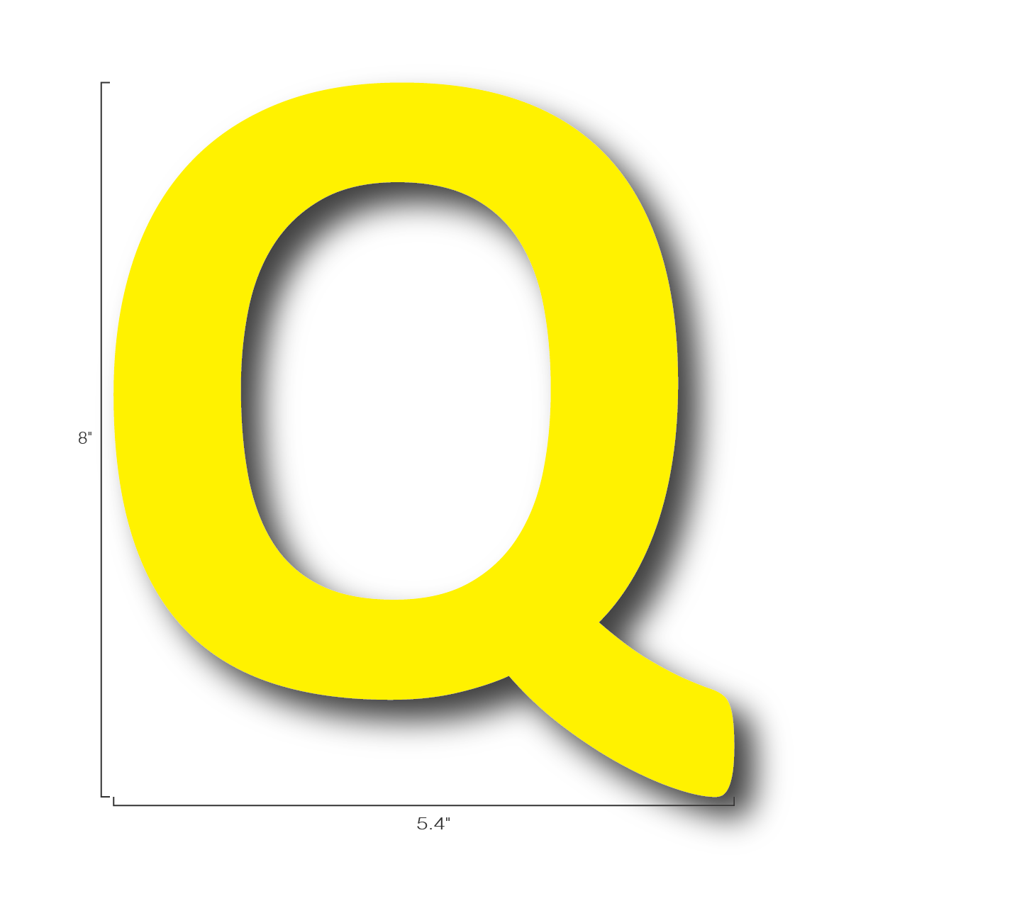 Alphabet Single Letters- Q