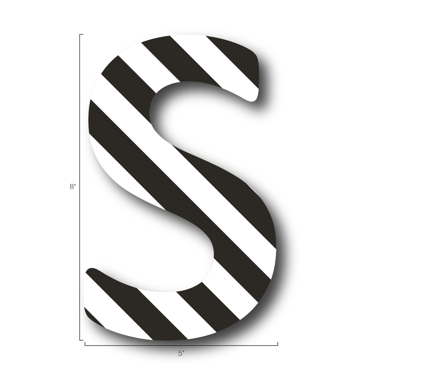 Alphabet Single Letters- S