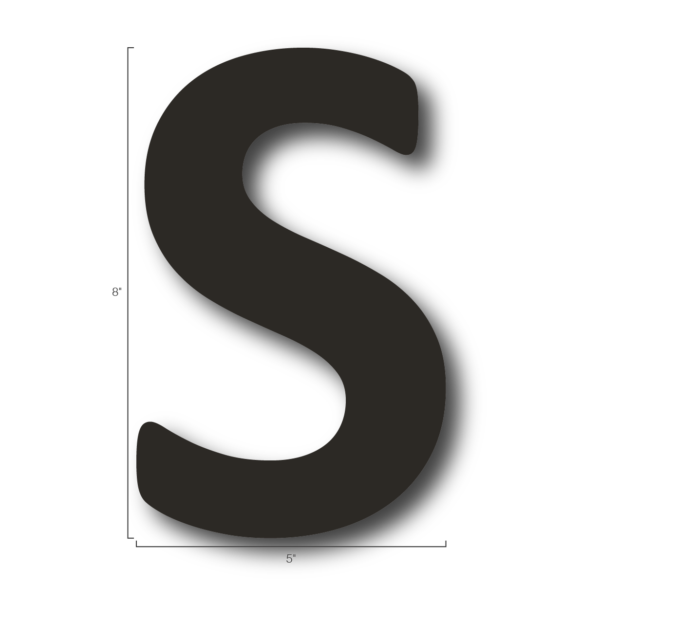 Alphabet Single Letters- S