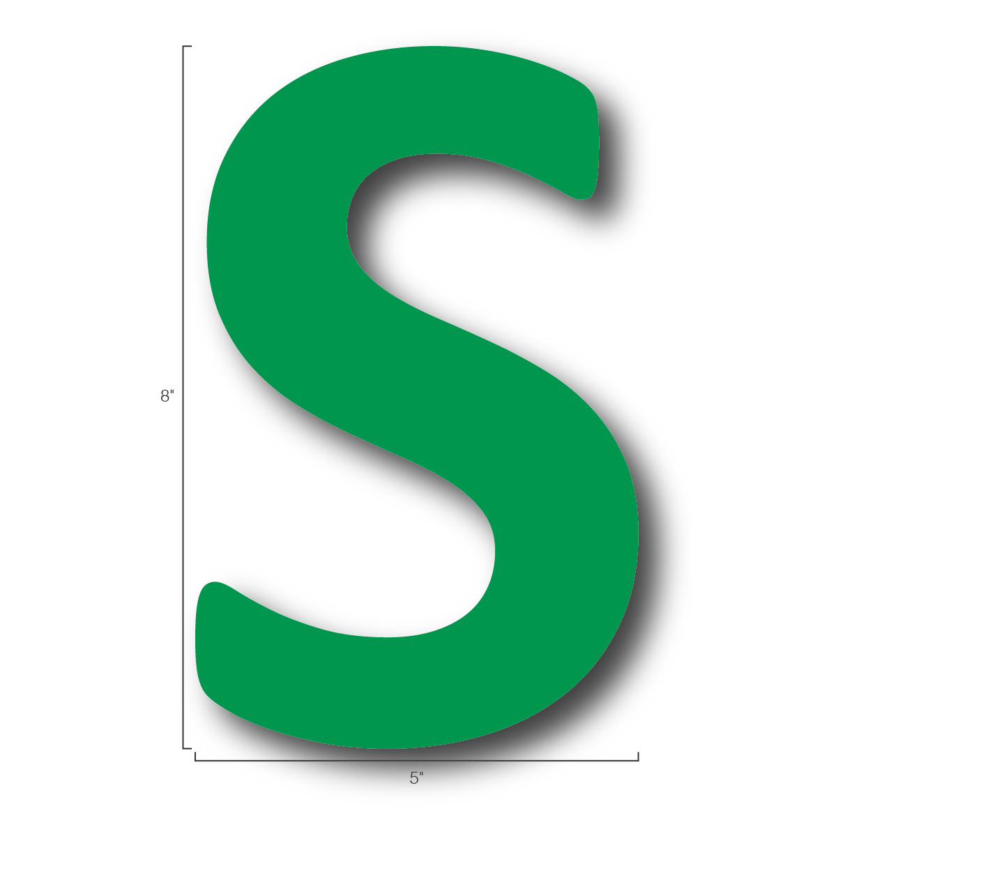 Alphabet Single Letters- S