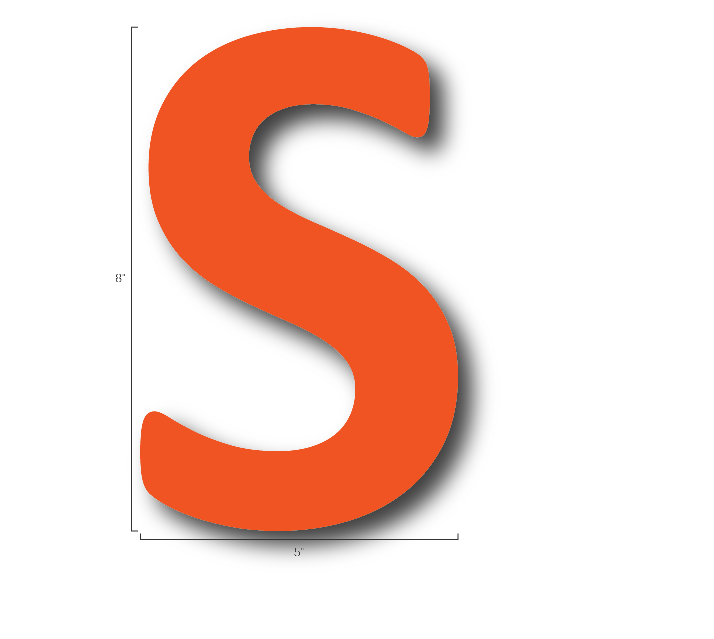 Alphabet Single Letters- S