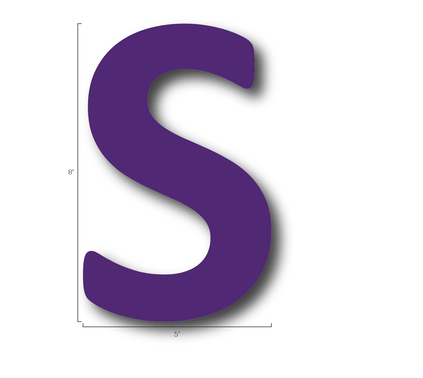 Alphabet Single Letters- S
