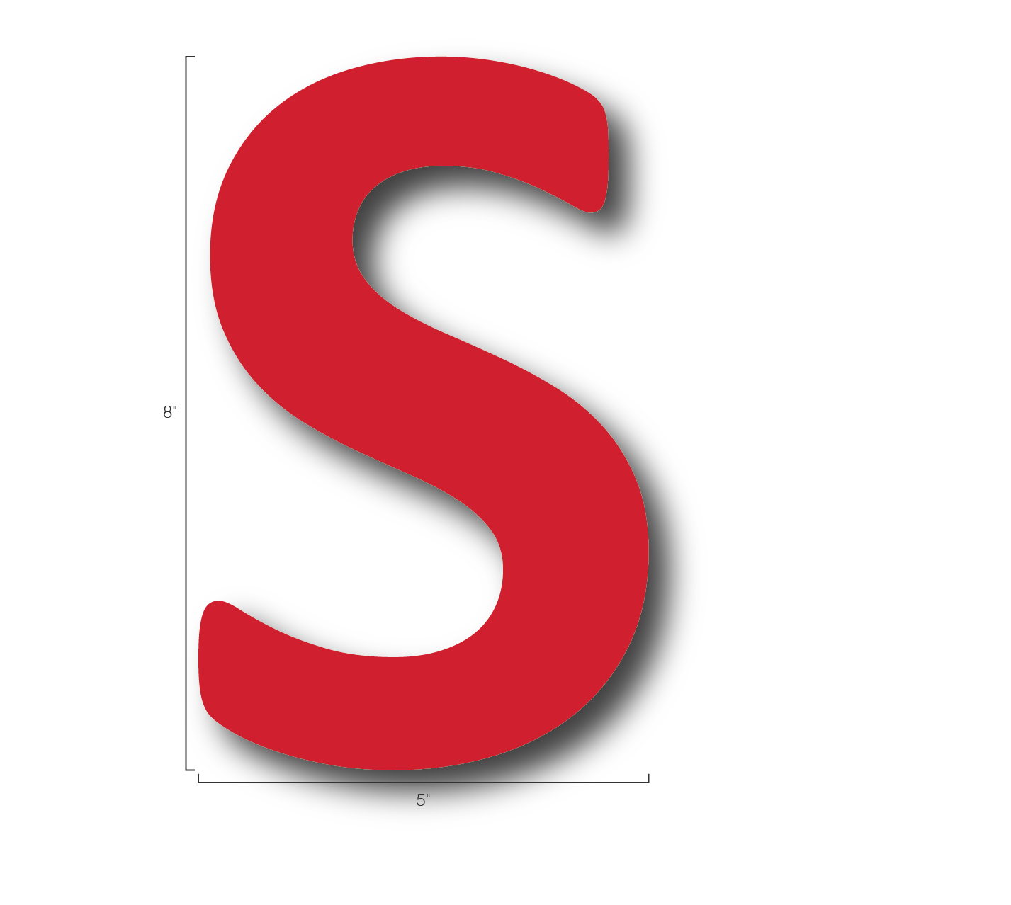 Alphabet Single Letters- S