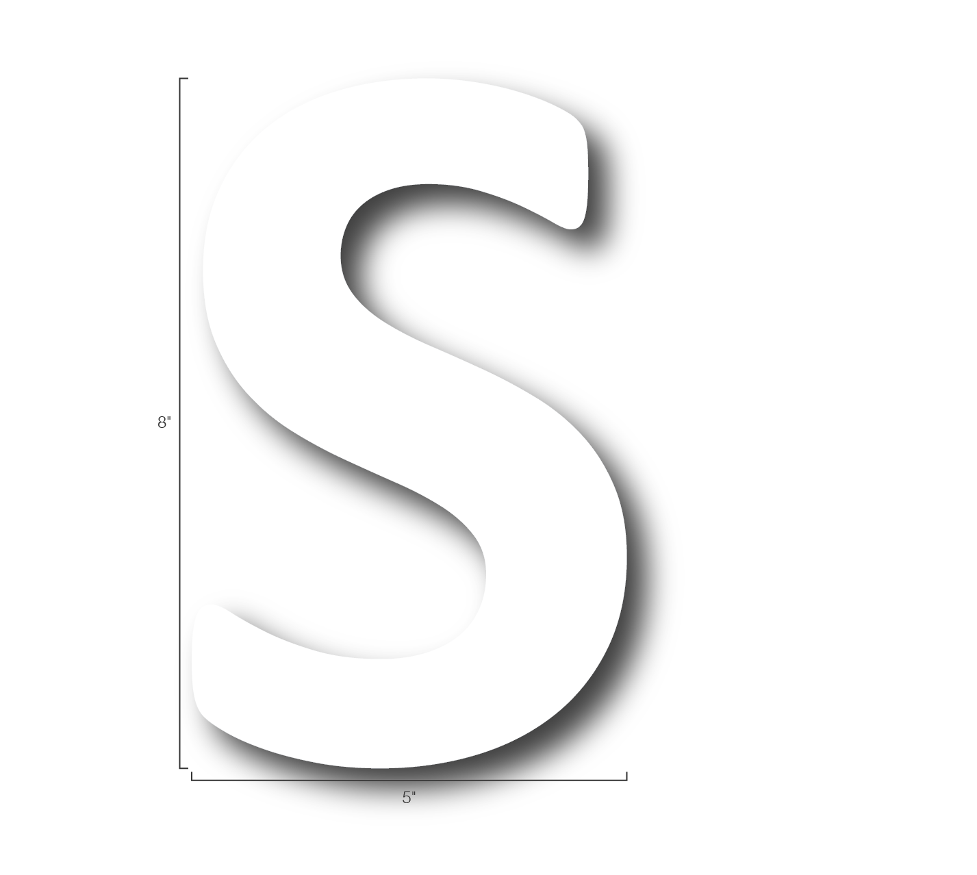 Alphabet Single Letters- S
